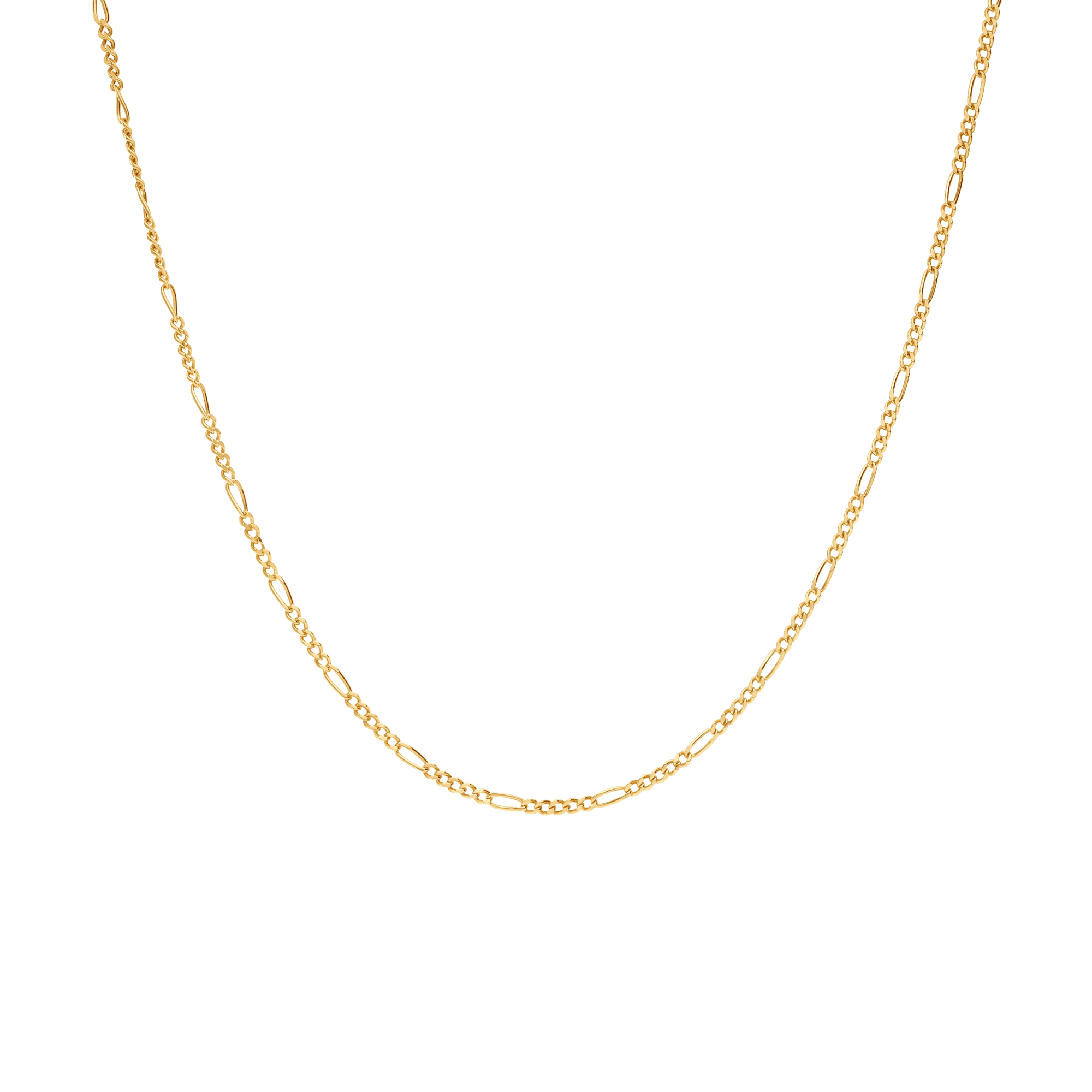 Figaro necklace 54cm 18K gold