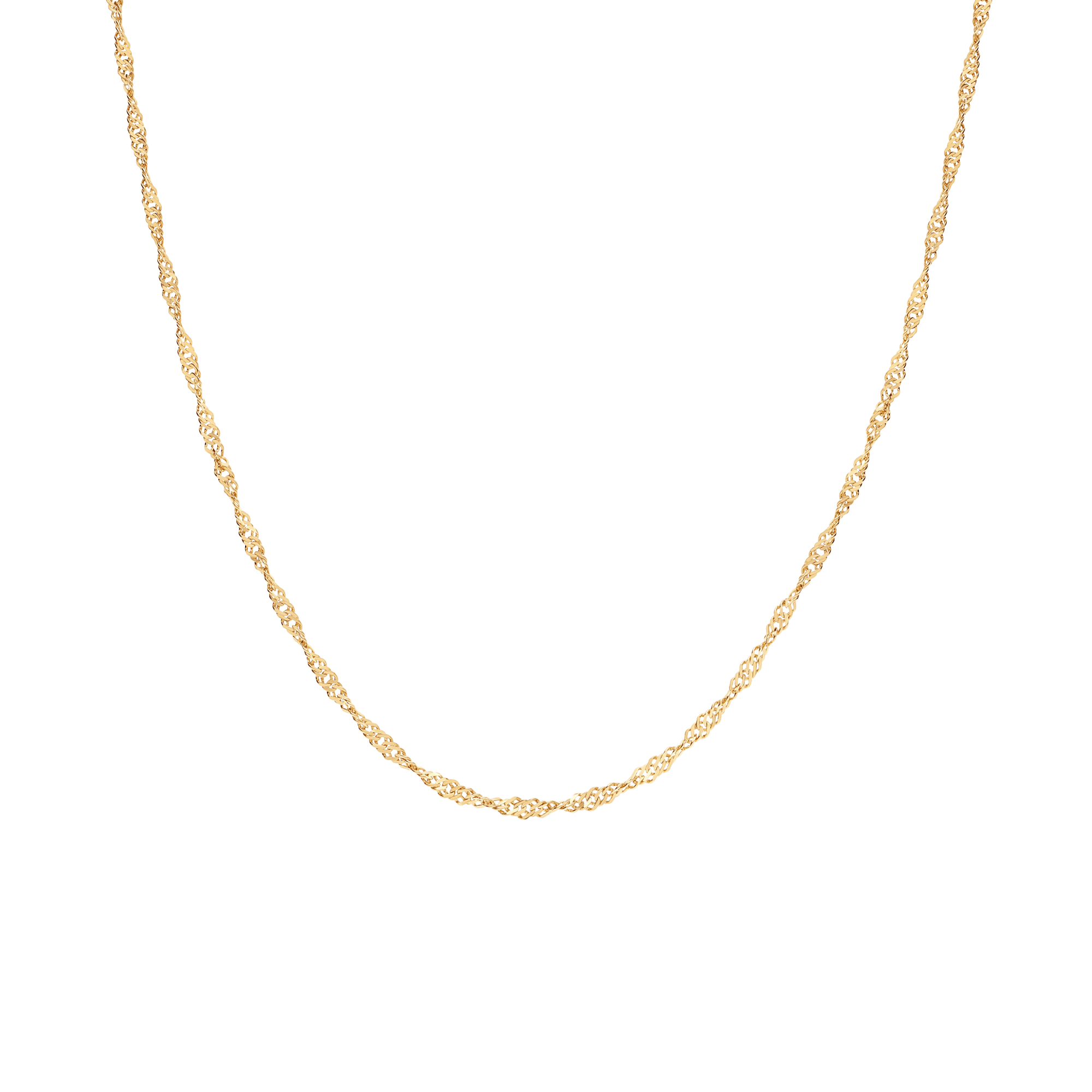 Singapore chain 45cm 18K gold
