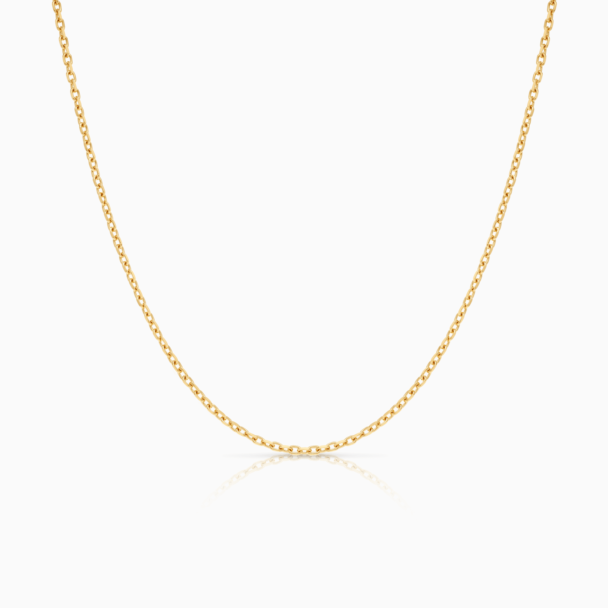 Cable chain 60cm 18K gold
