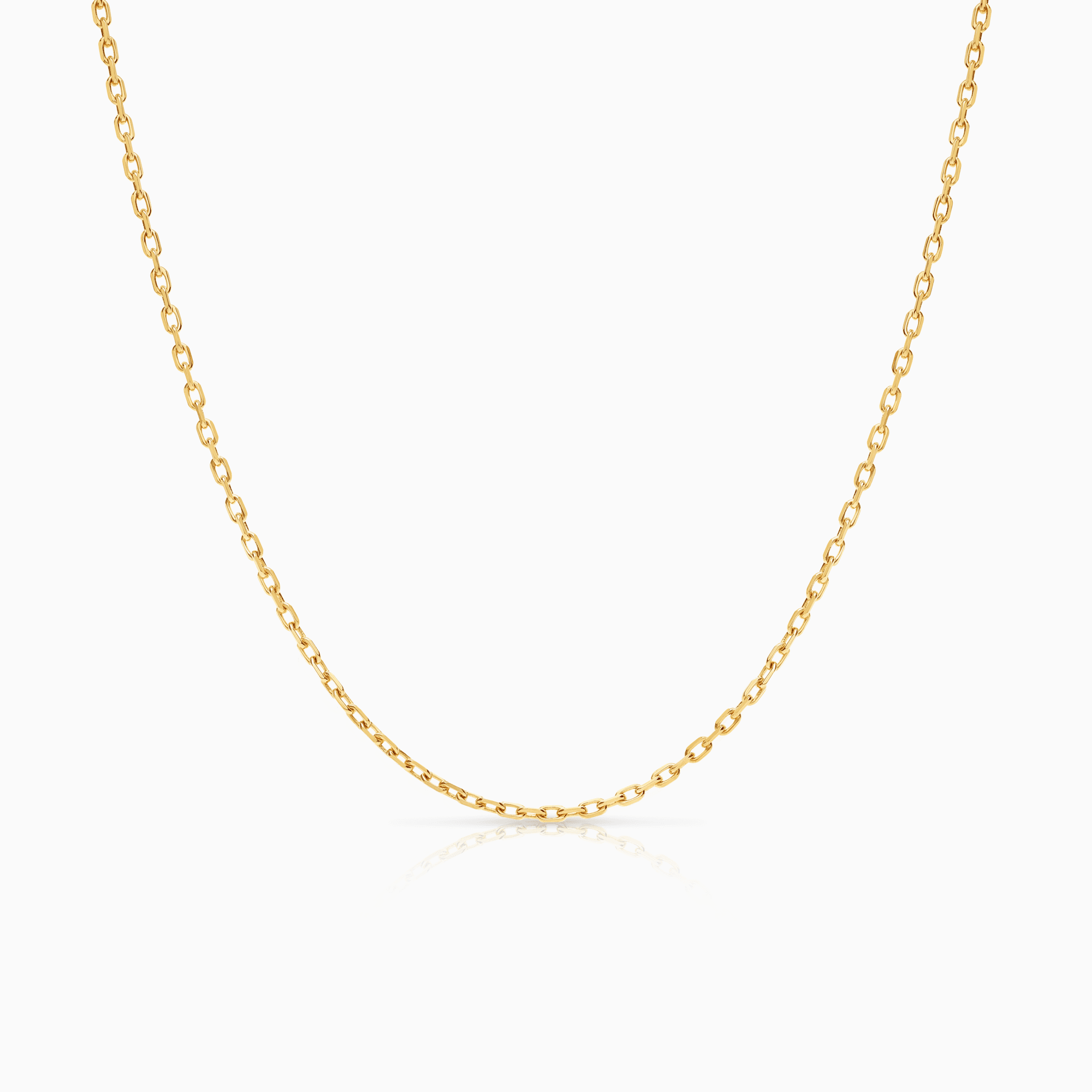 Cable link 60cm 18K gold