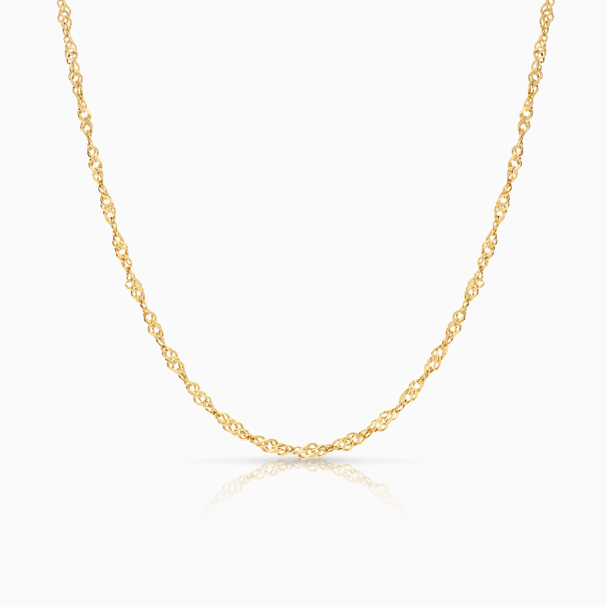 Singaporelenke 40 cm 18K gull