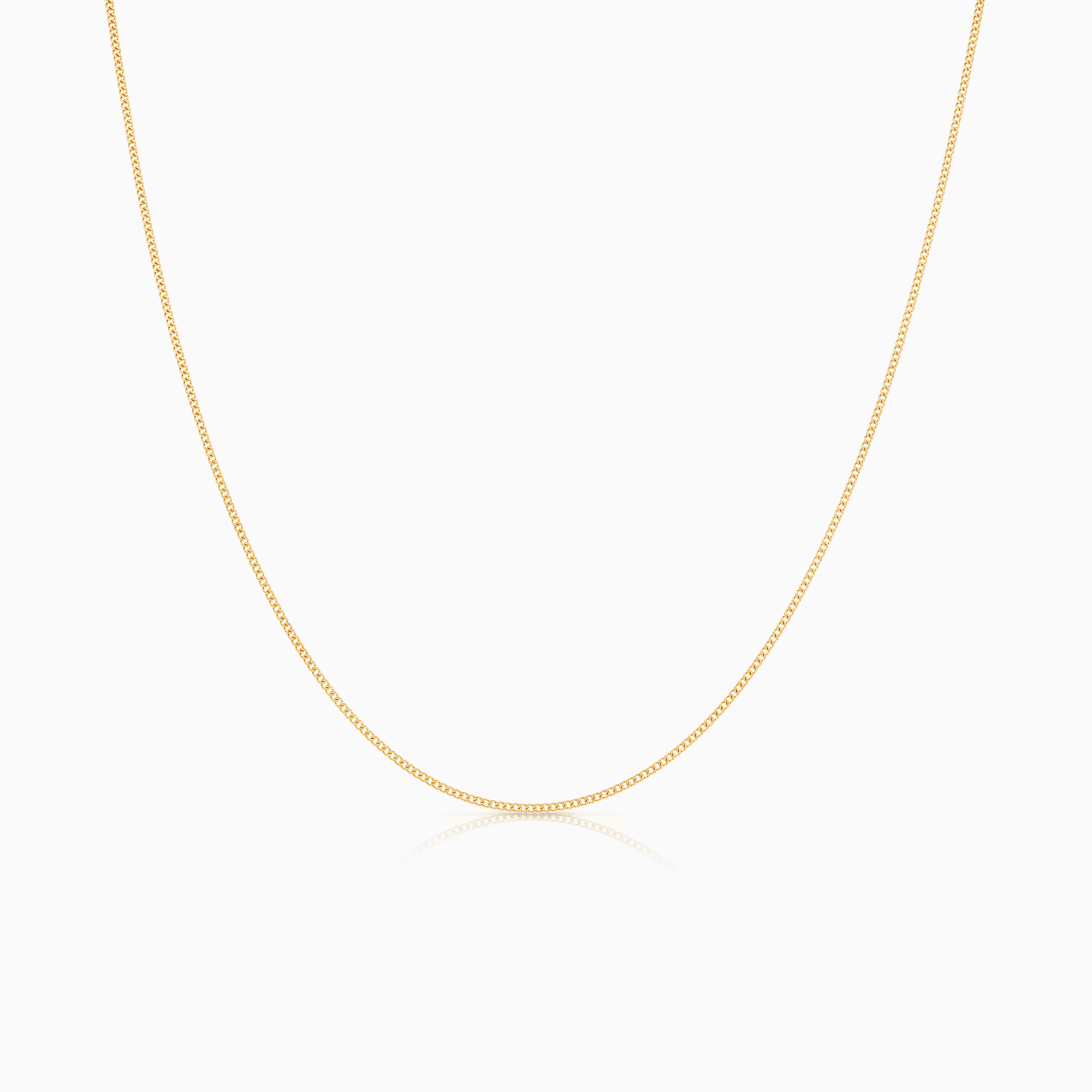 Panserskjede 40cm 18K gull