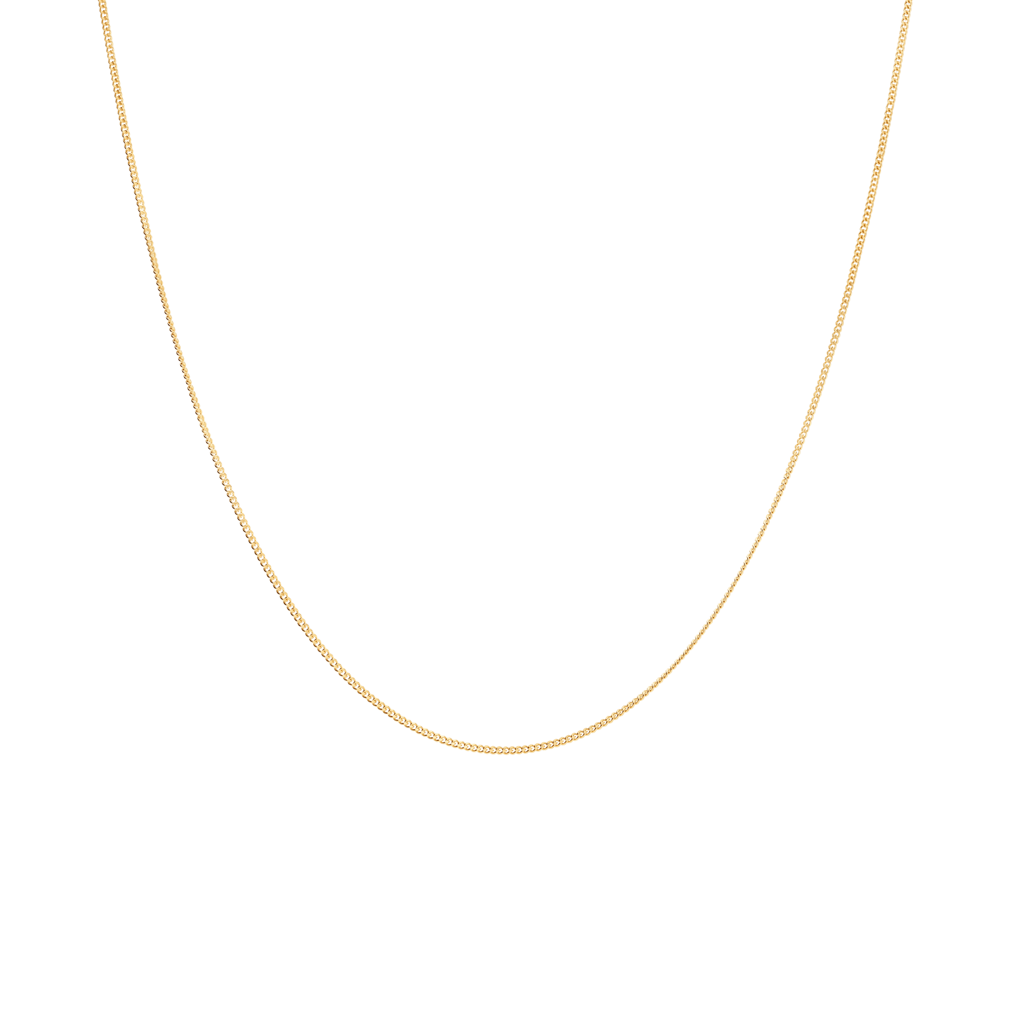 Curb Chain 60cm 18K Gold