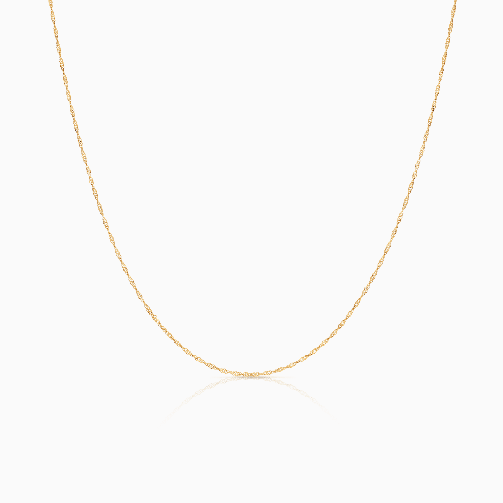 Singapore chain 44.5cm 18K gold