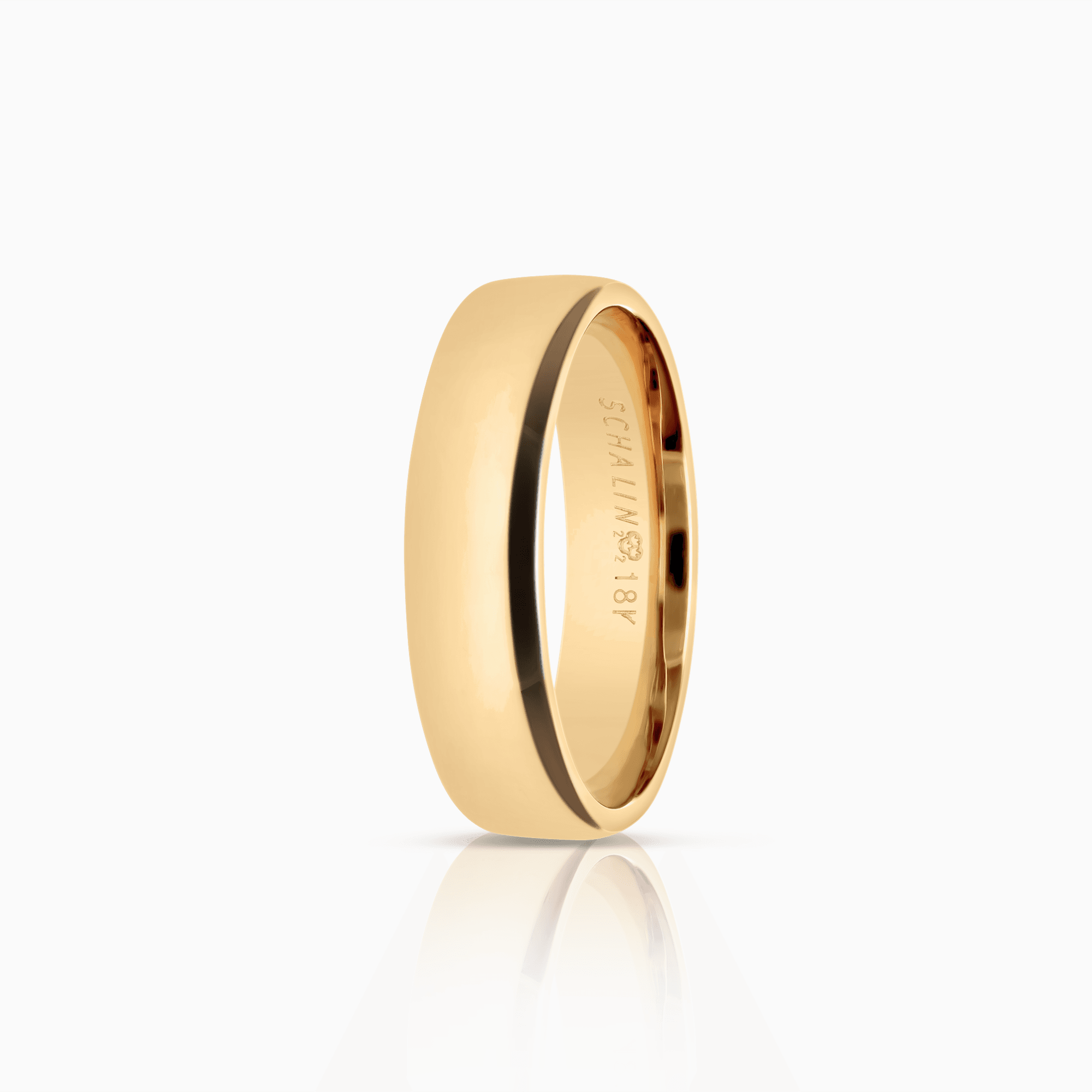 Schalins plain ring 5.34g 18K gold