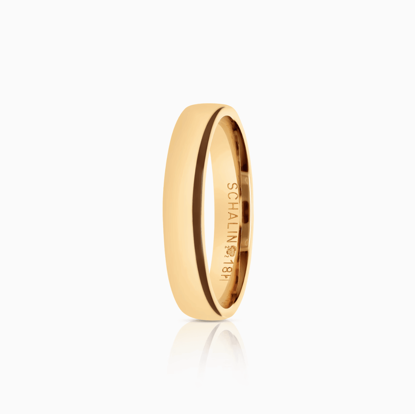 Schalins plain ring 3.68g 18K gold