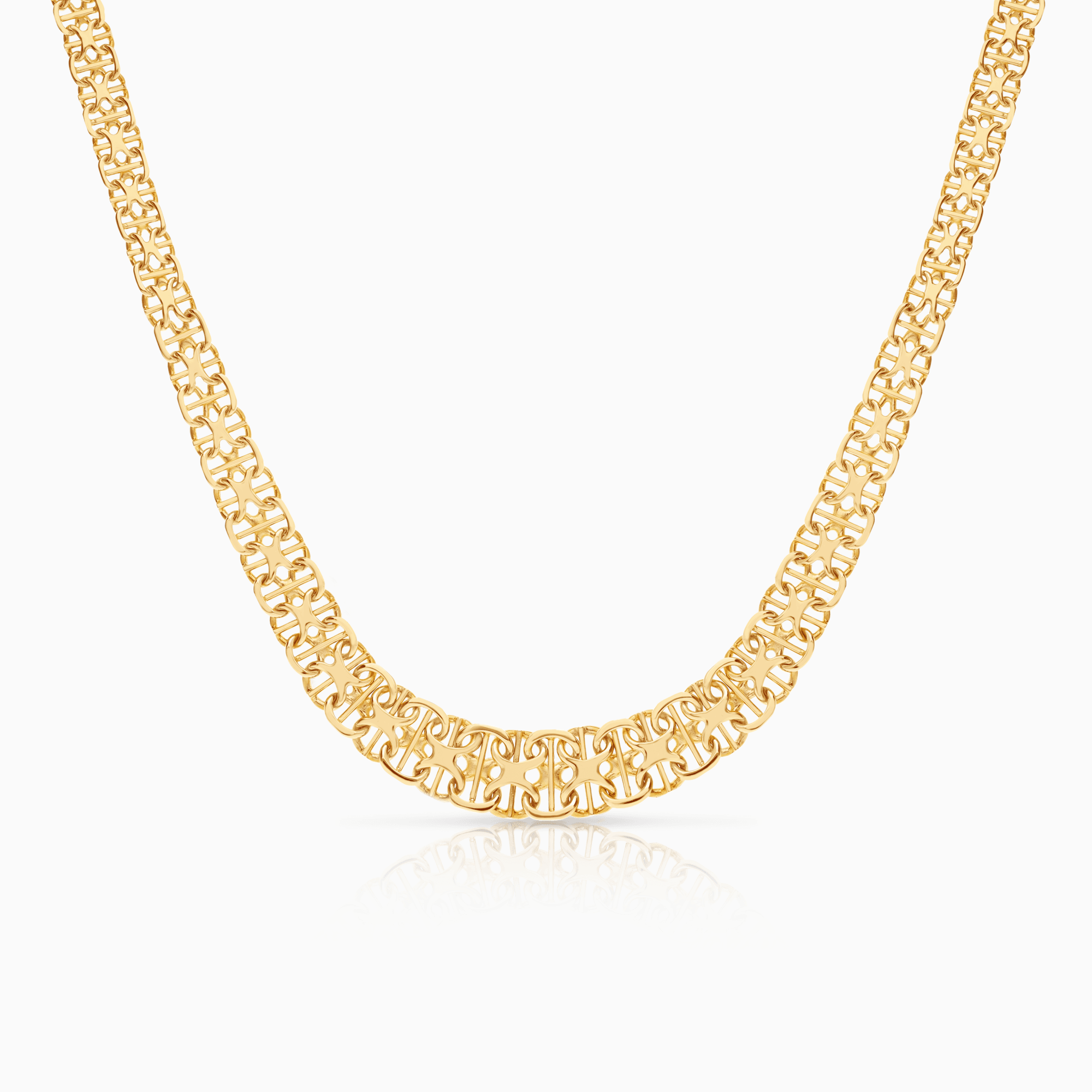 X-länk halsband med stav 33,60g 18K guld