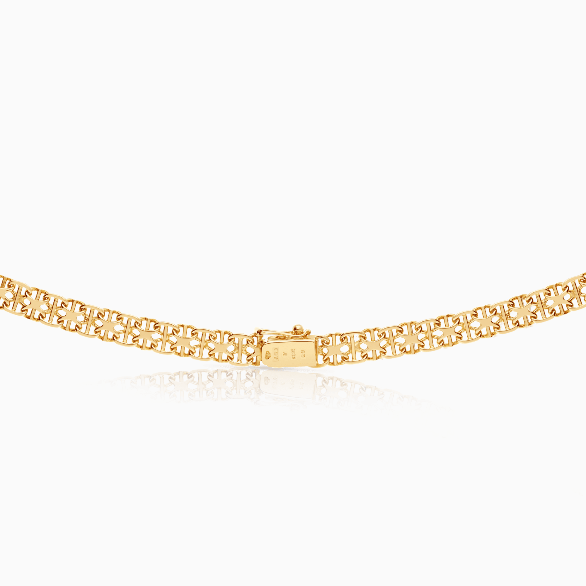 X-länk halsband med stav 33,60g 18K guld
