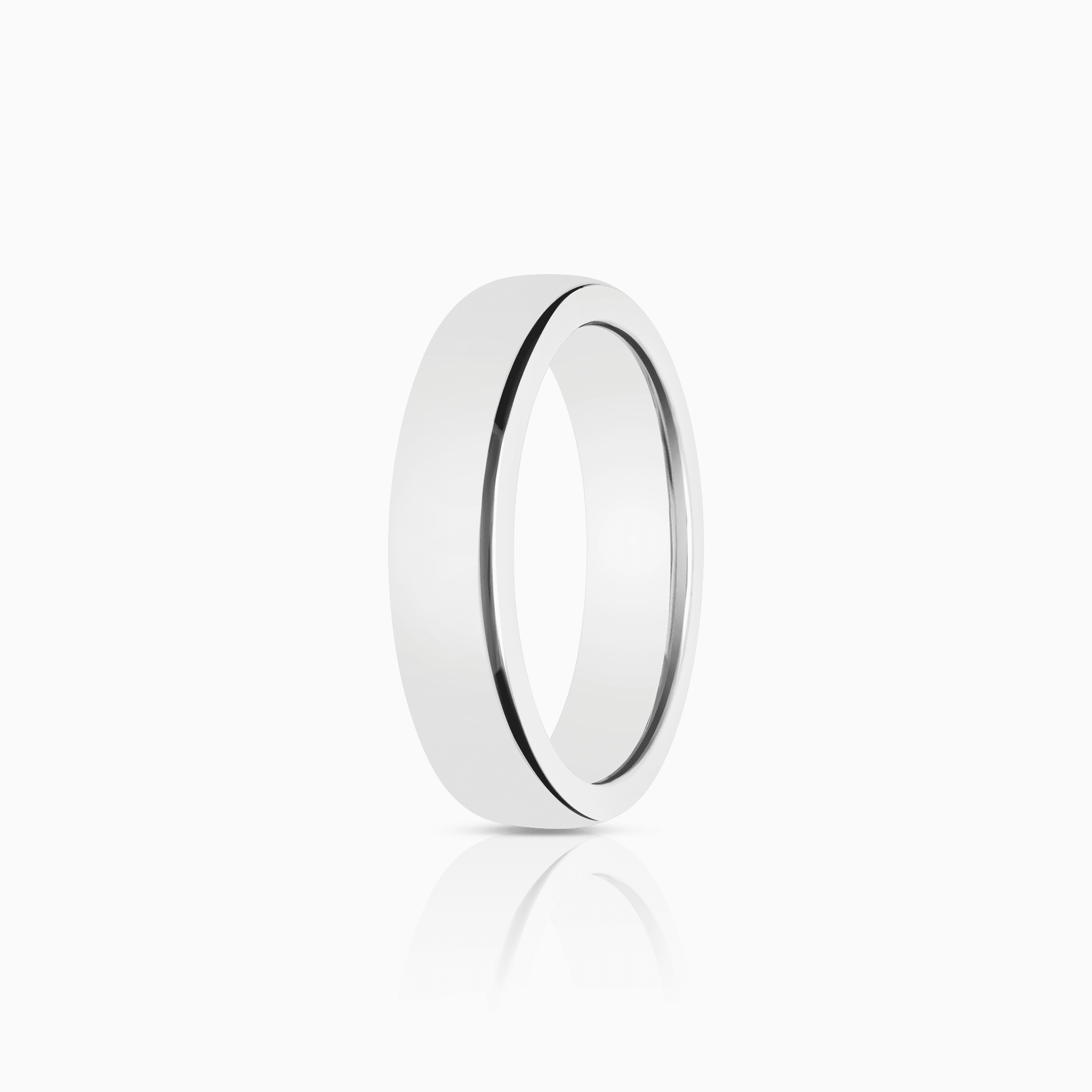 Schalins plain ring 9.48g 18K white gold