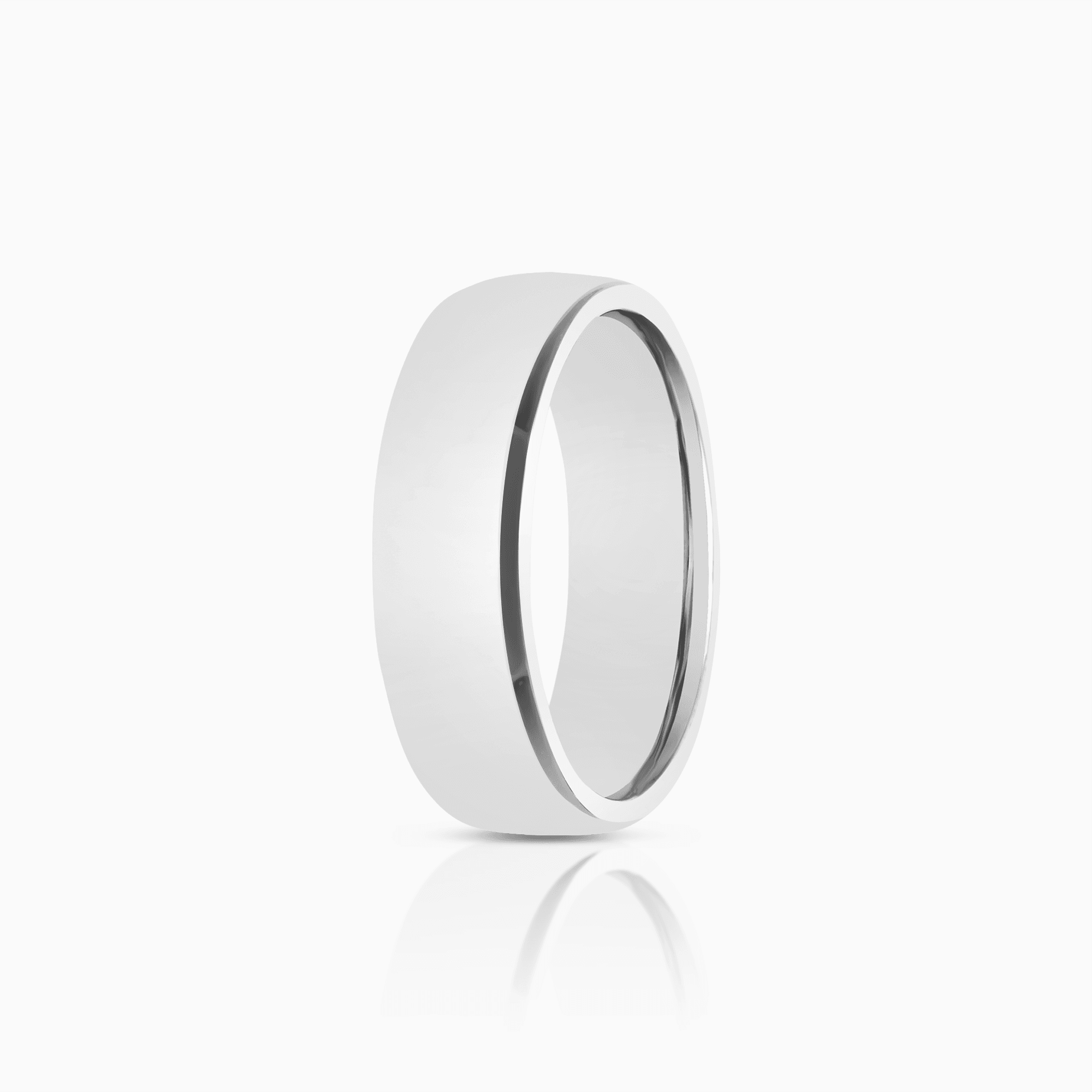 Schalins slät ring 7,87g 18K vitguld