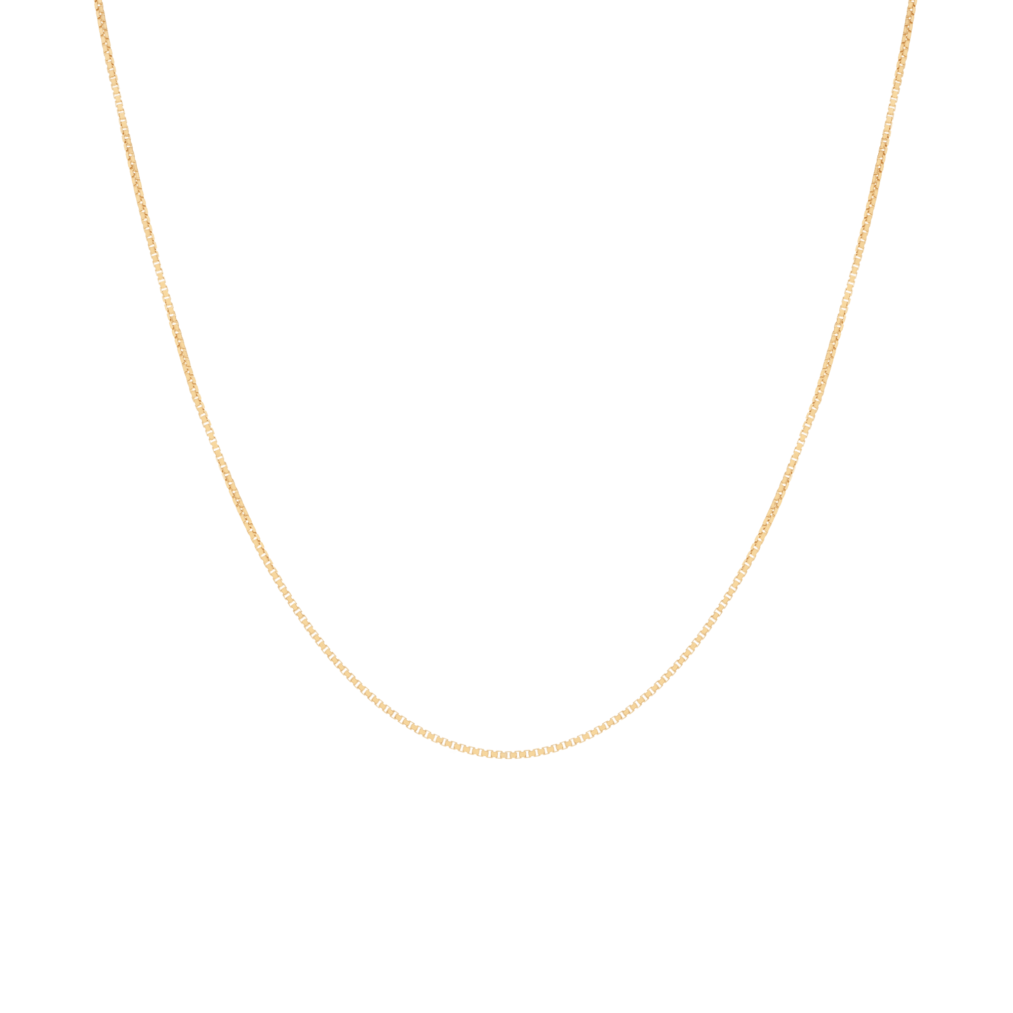 Box chain 50cm 18K gold