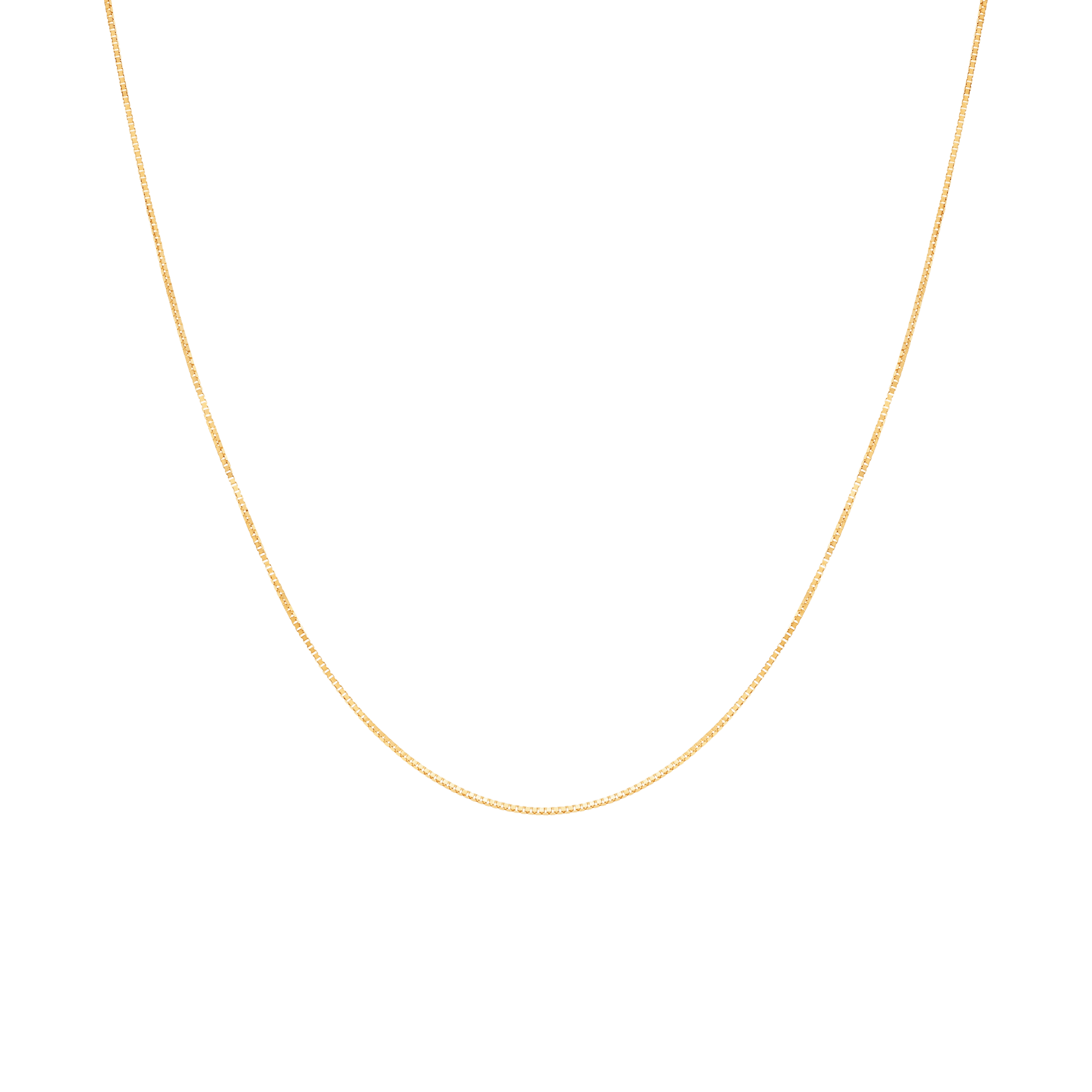 Box Chain 45.5cm 18K Gold