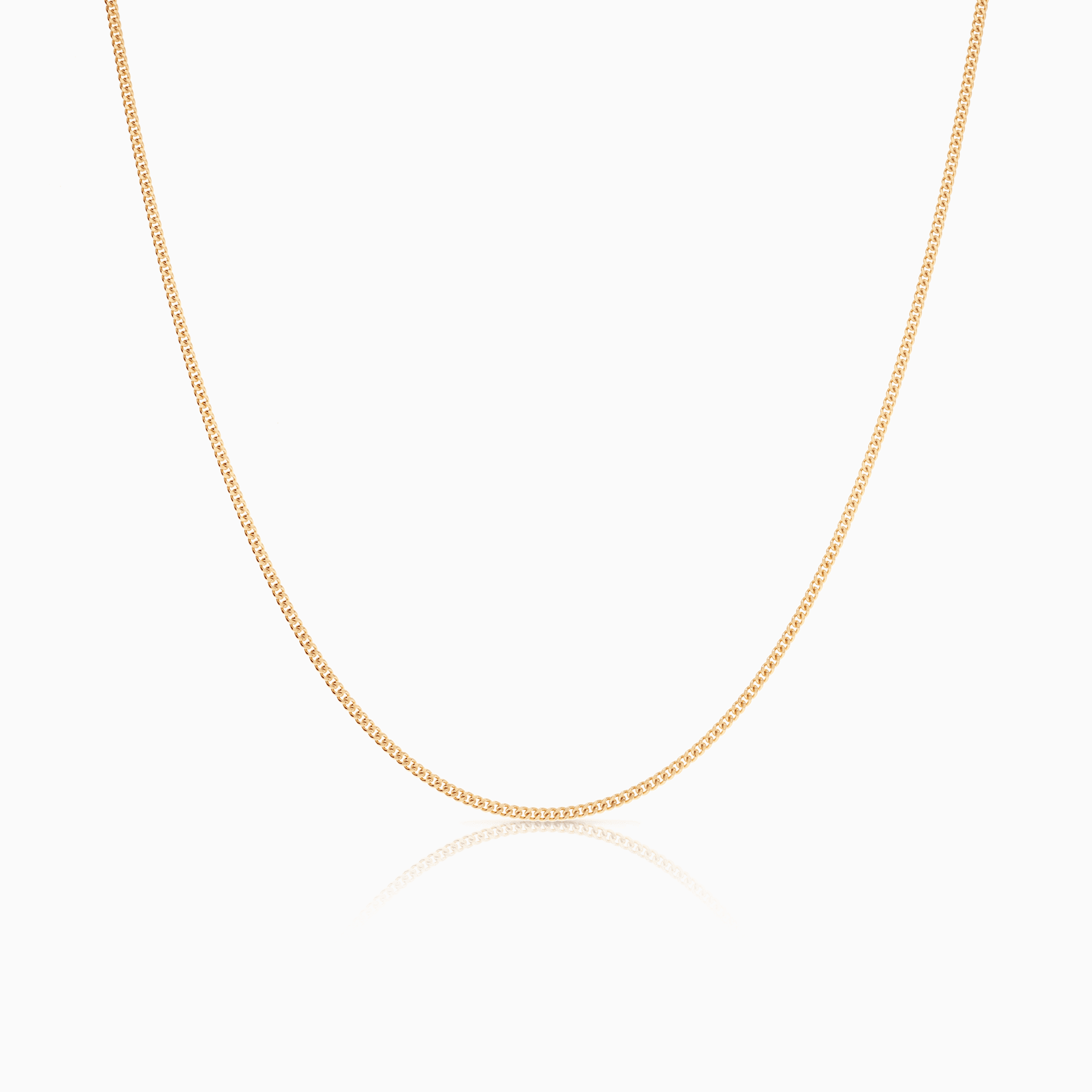 Pansarkedja 43cm 18K guld