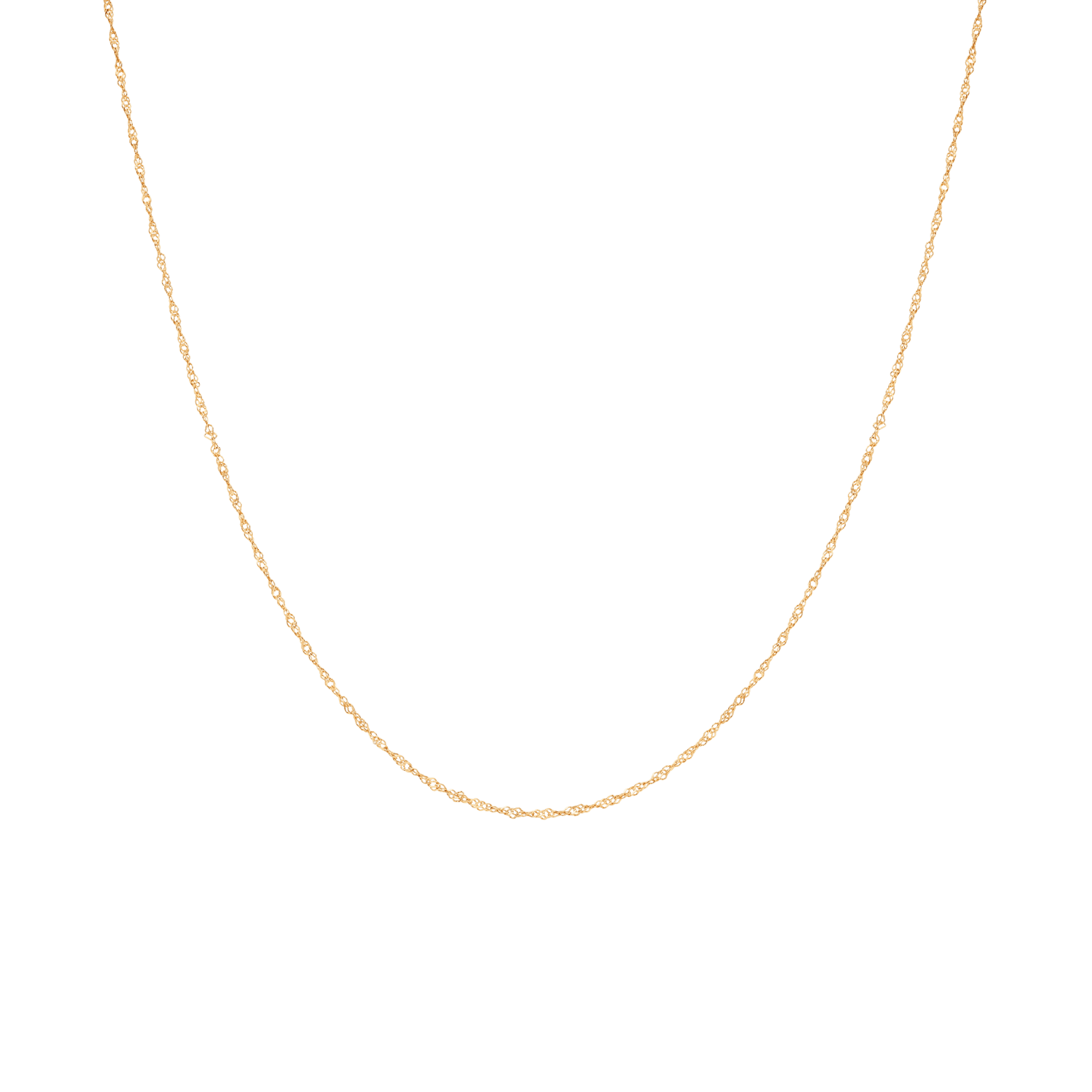 Singapore chain 45cm 18K gold