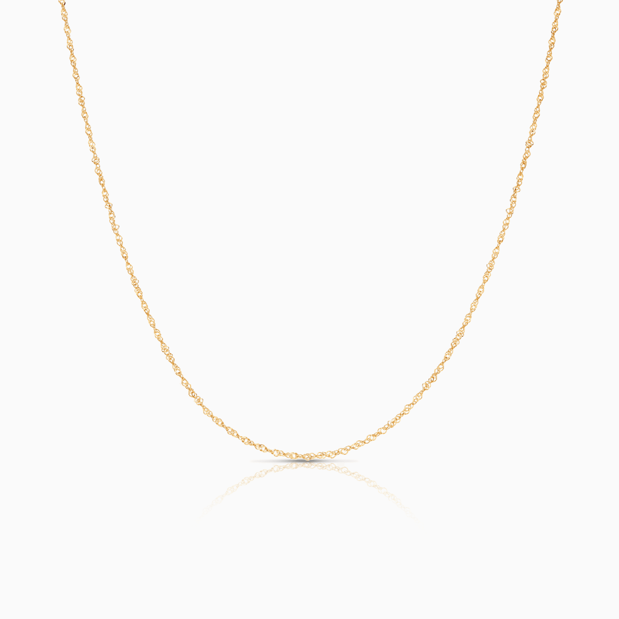 Singapore chain 44cm 18K gold