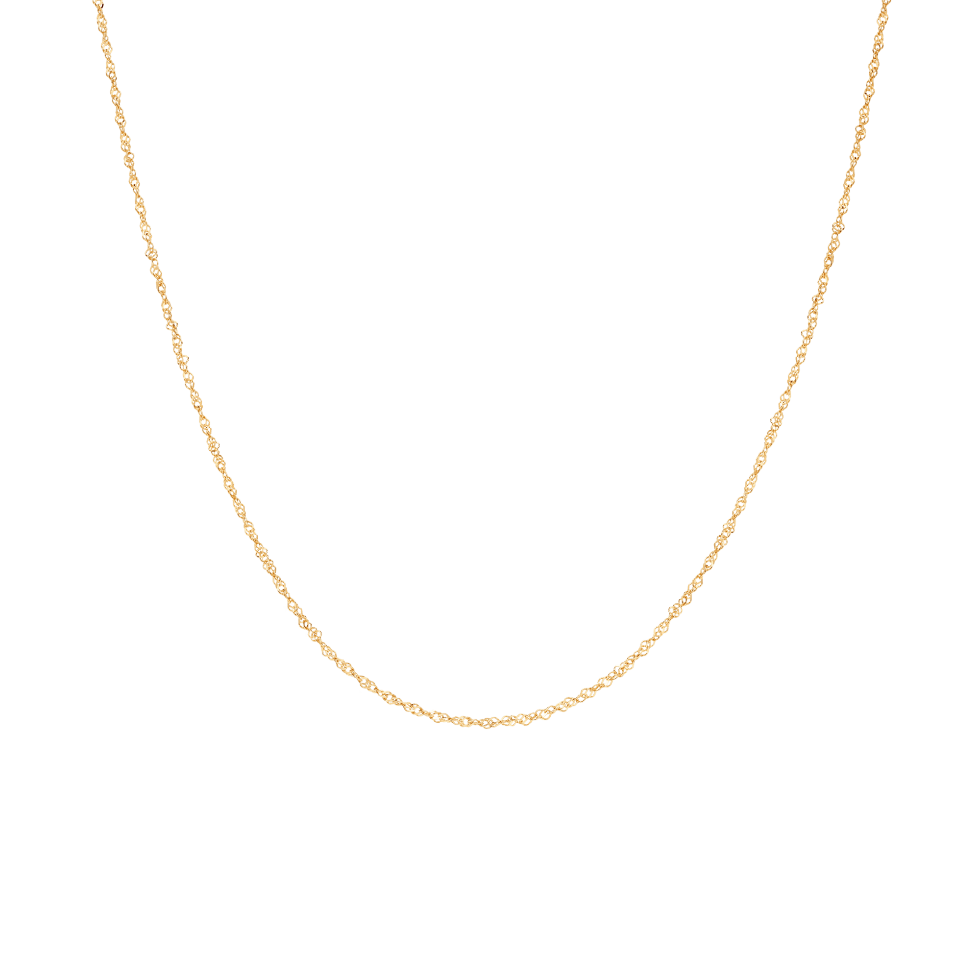 Singapore chain 44cm 18K gold
