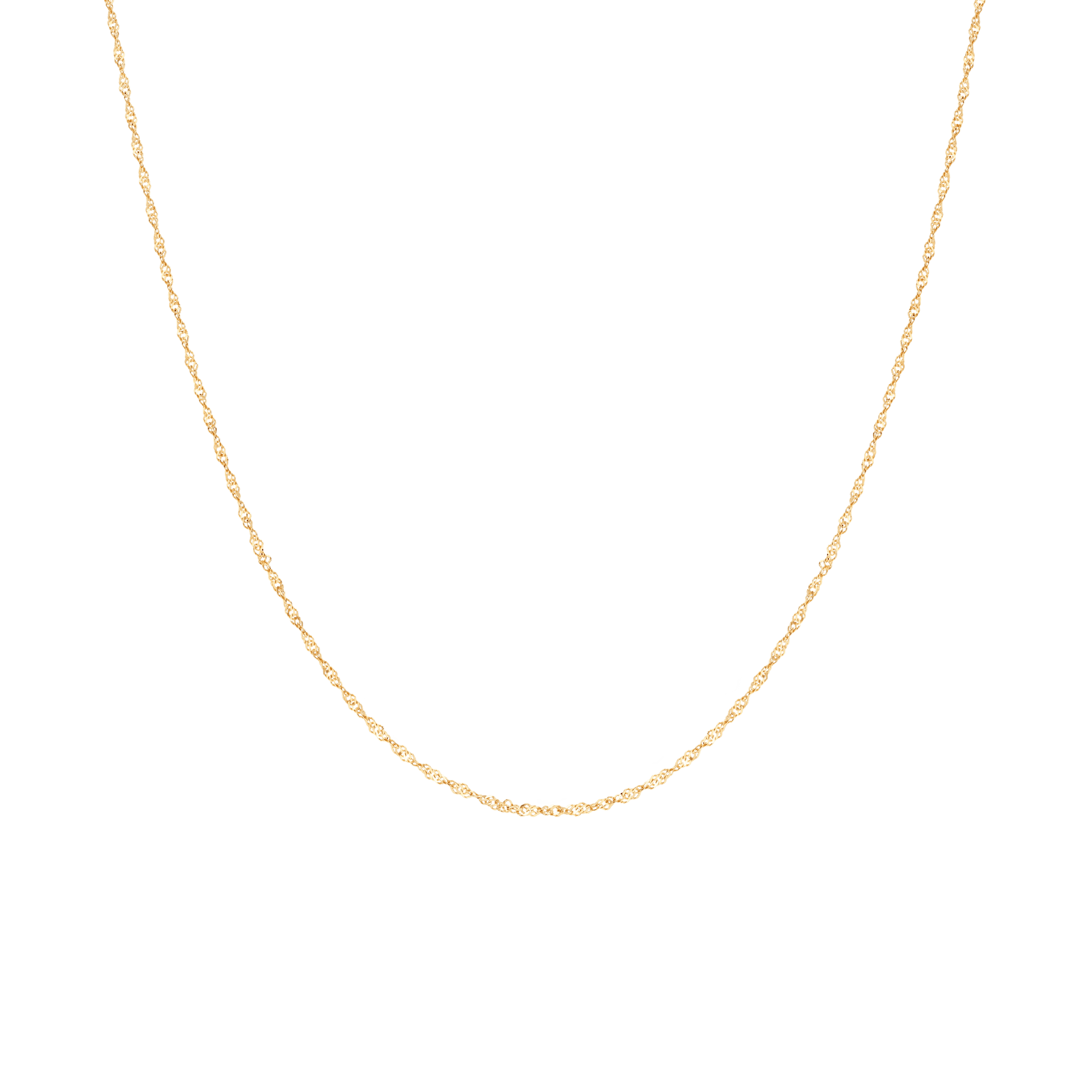 Singaporelänk 38cm 18K guld