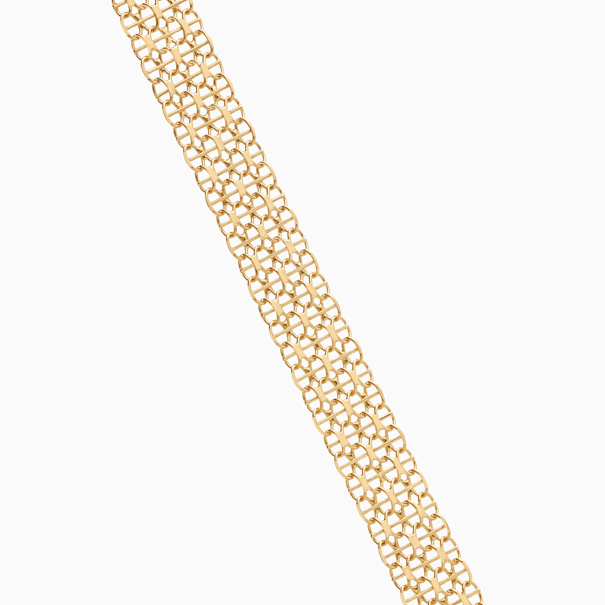 X-länk armband med stav 11,04g 18K guld