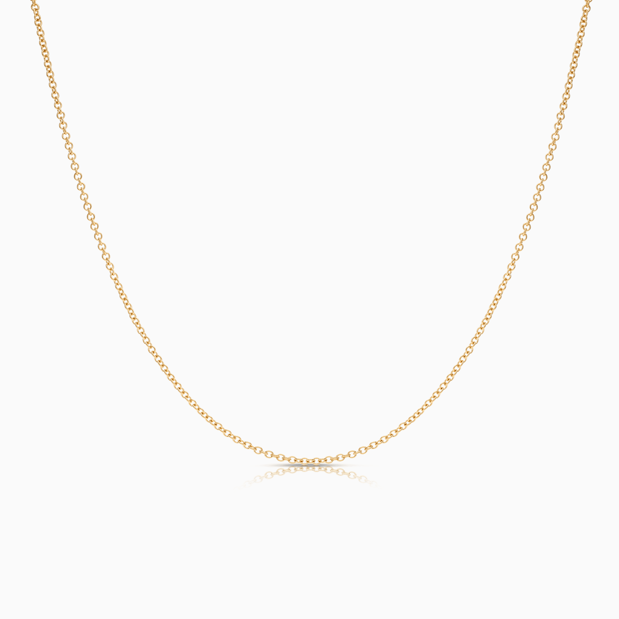 Cable necklace 4.20g 18K gold