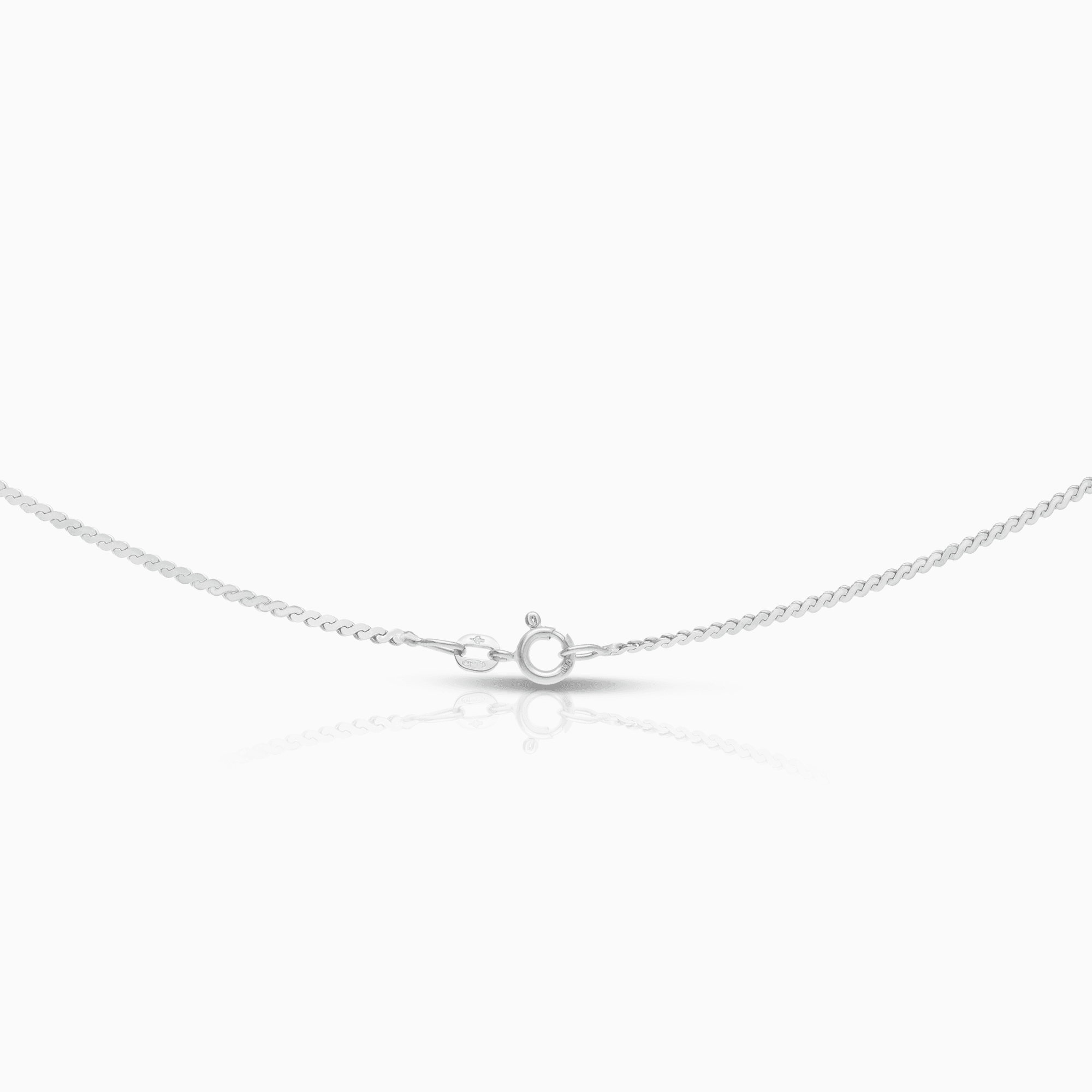 S-länk halsband 4,82g 18K vitguld