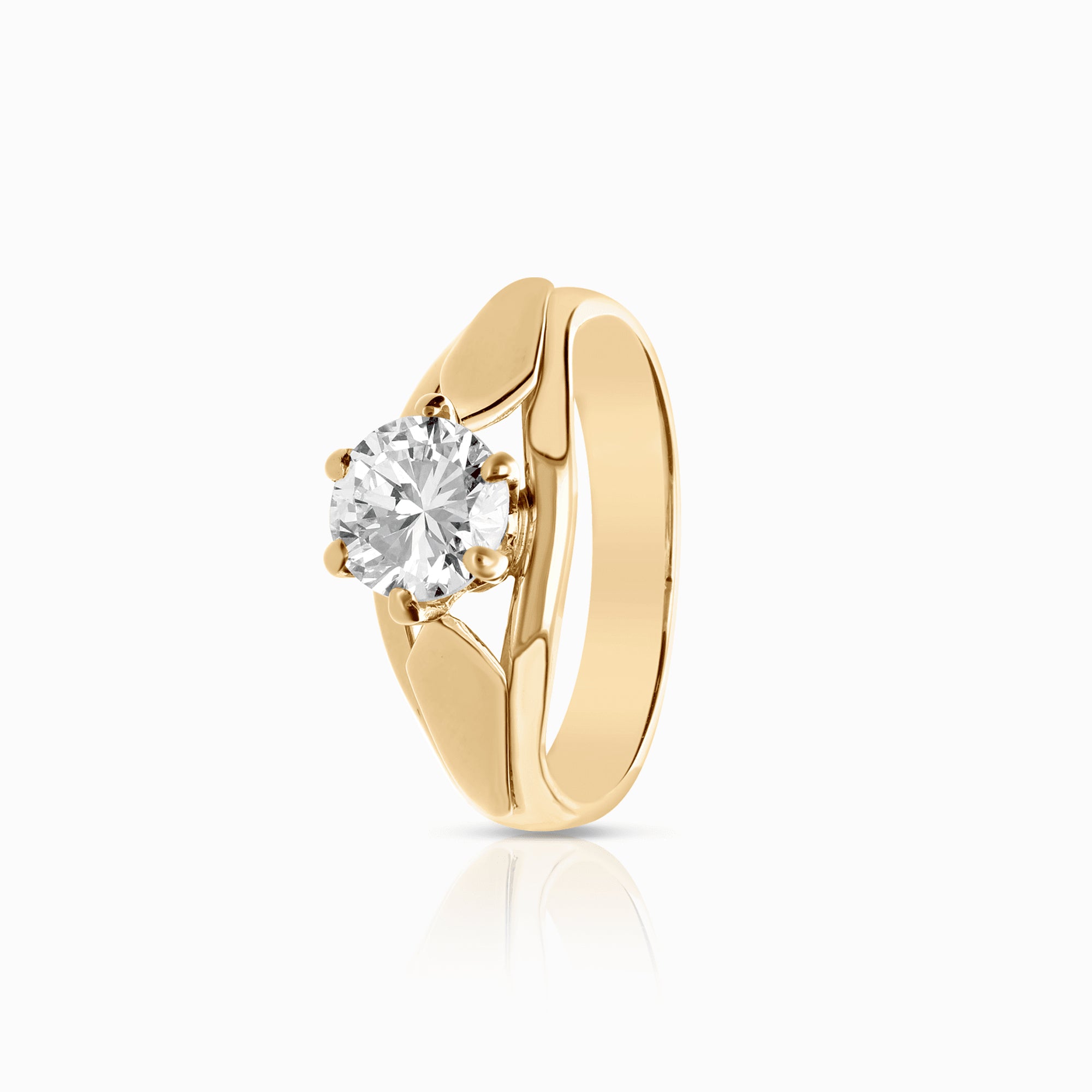 Solitärring 1,00ct 14K guld