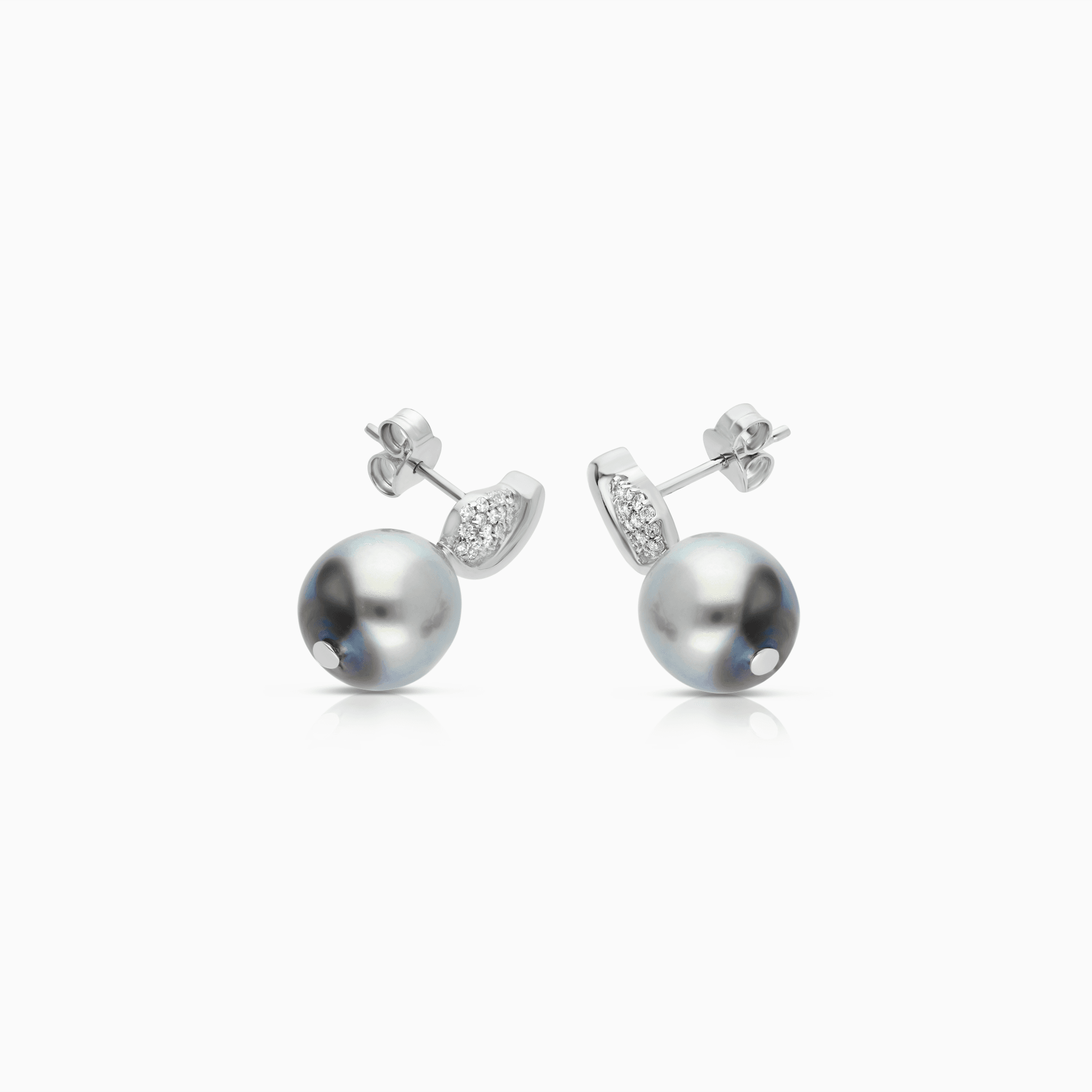 Diamantörhängen med tahiti pärlor 0,30ct 18K vitguld