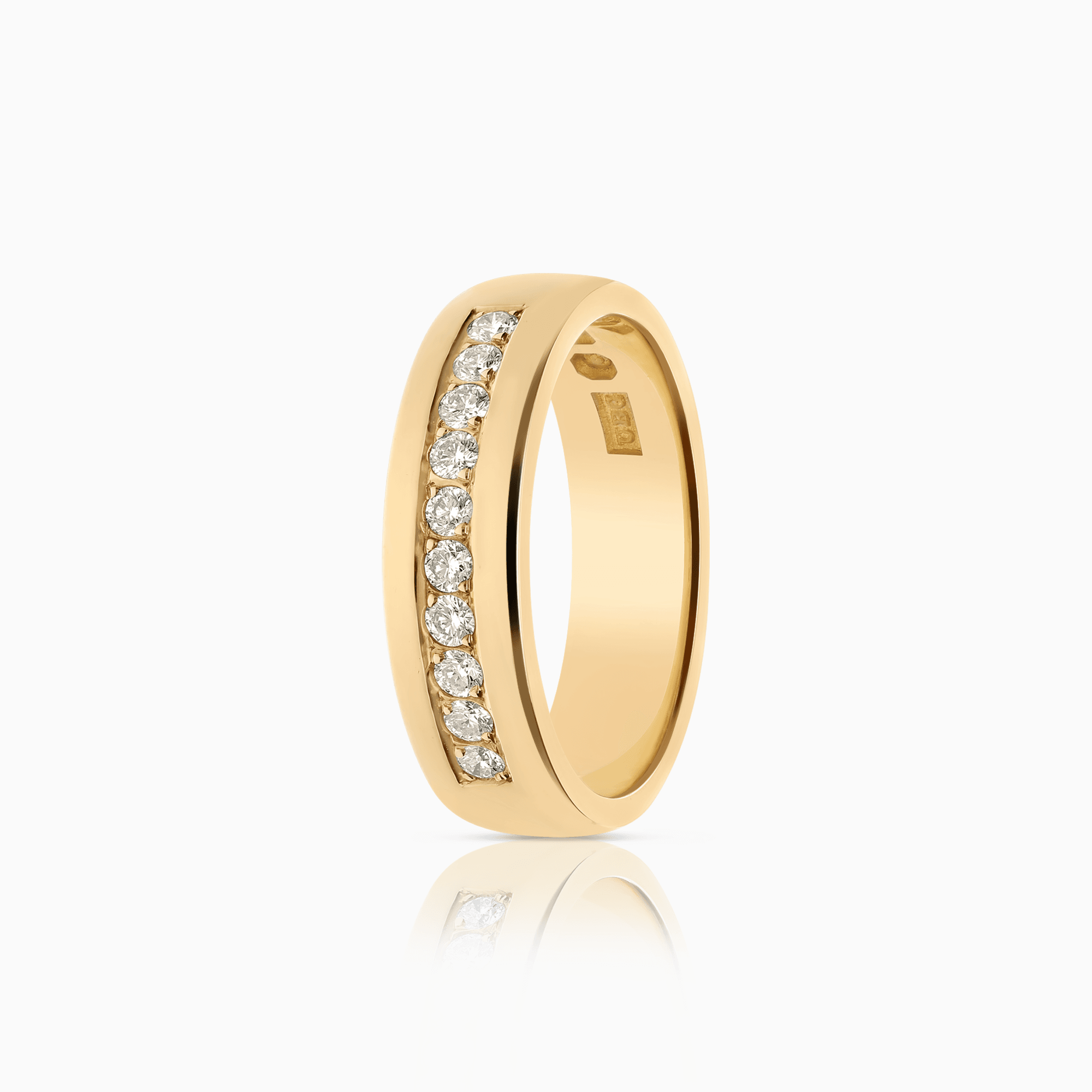 Alliansring 0,20ct 18K guld