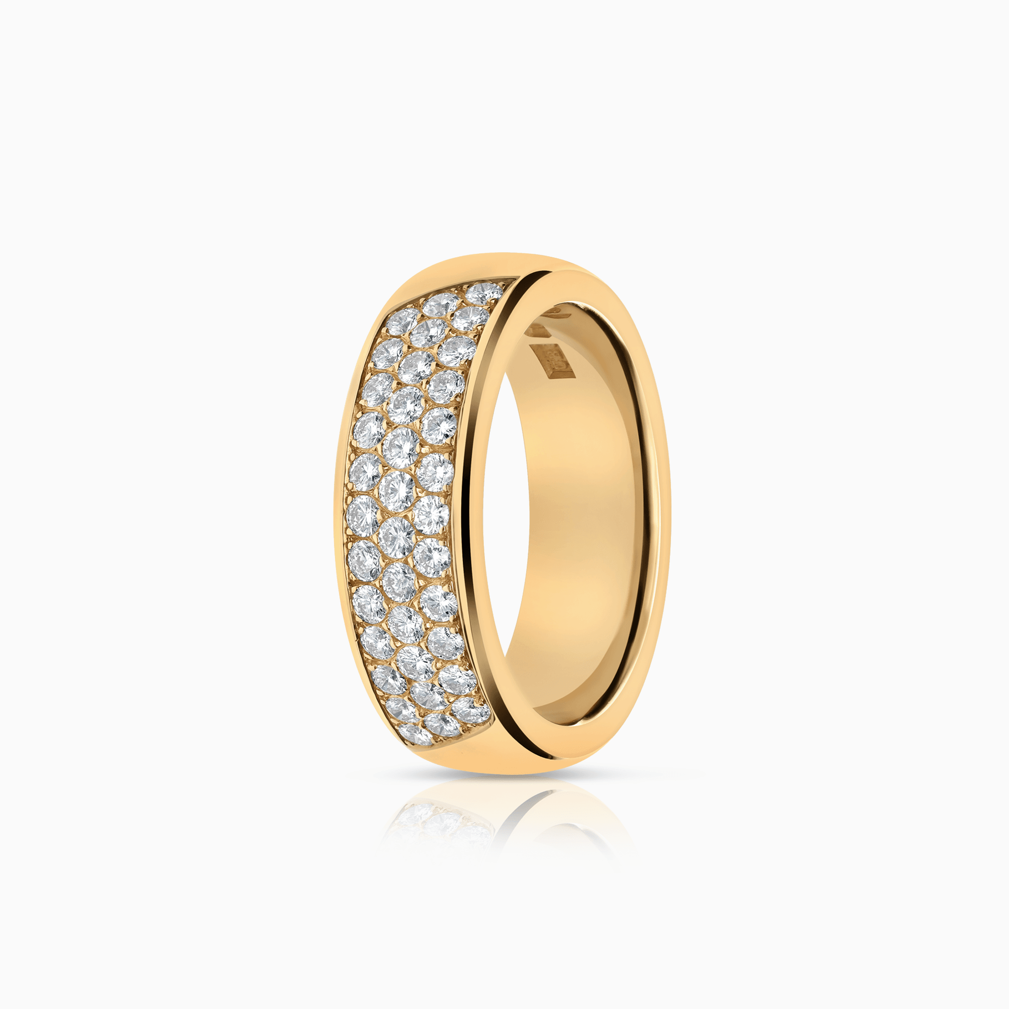 Diamantring pavé 0,76ct 18K guld