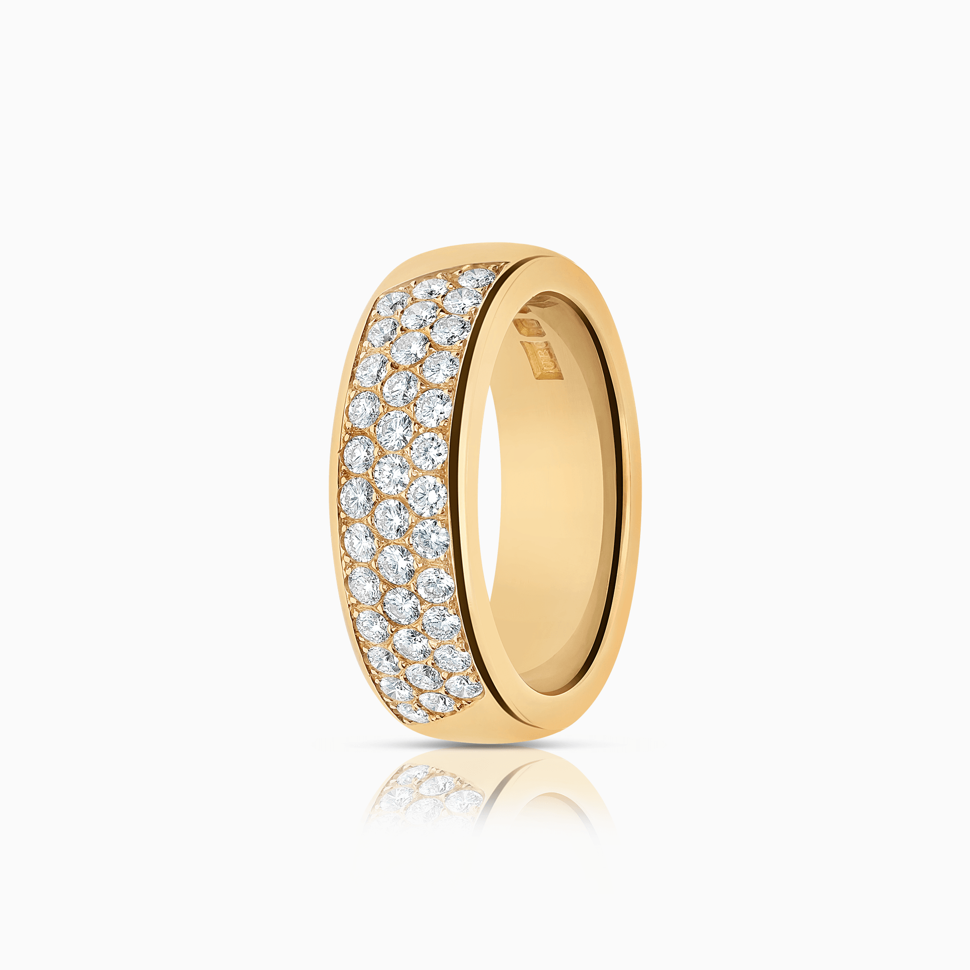Diamantring pavé 0,76ct 18K guld