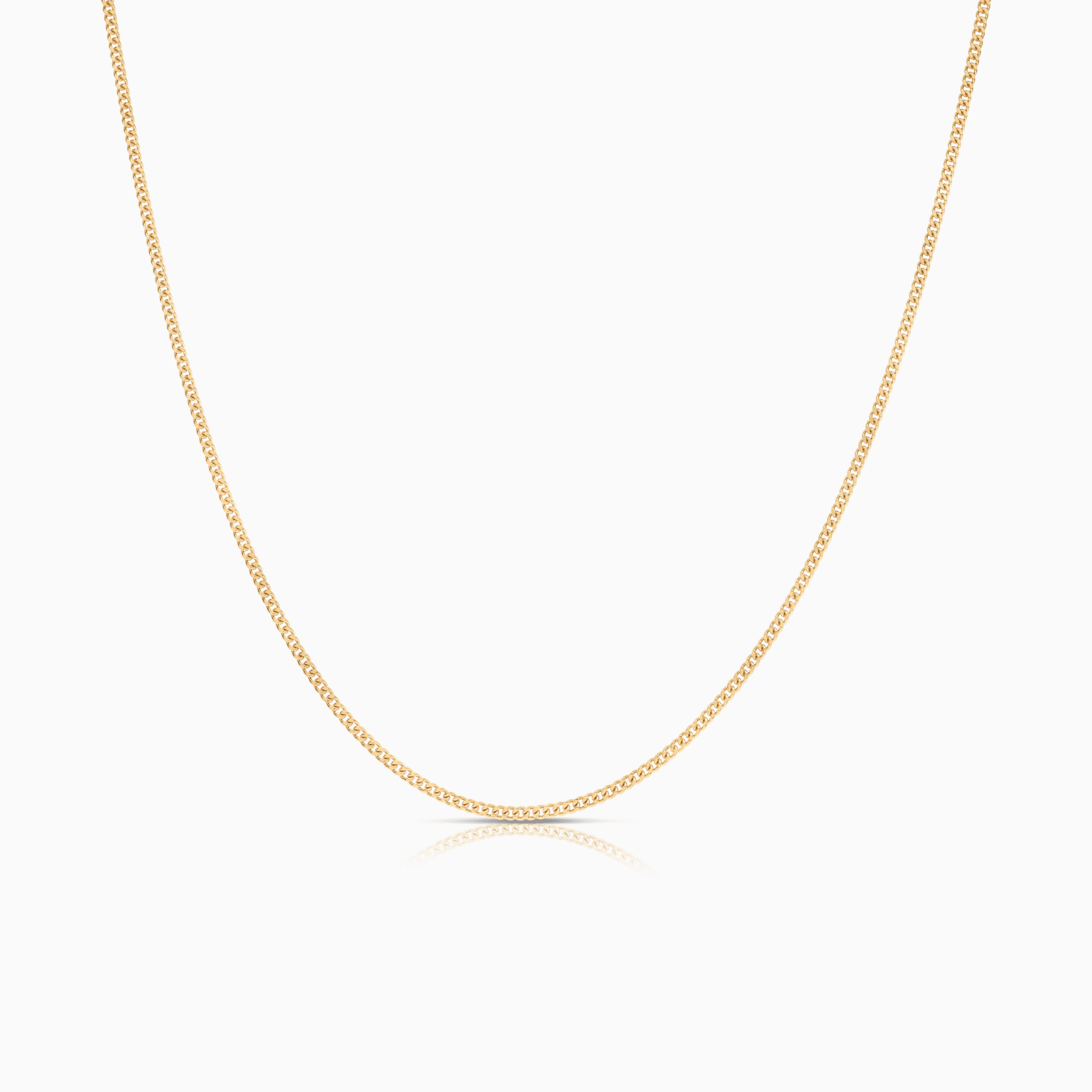 Pansarlänk 45cm 18K guld