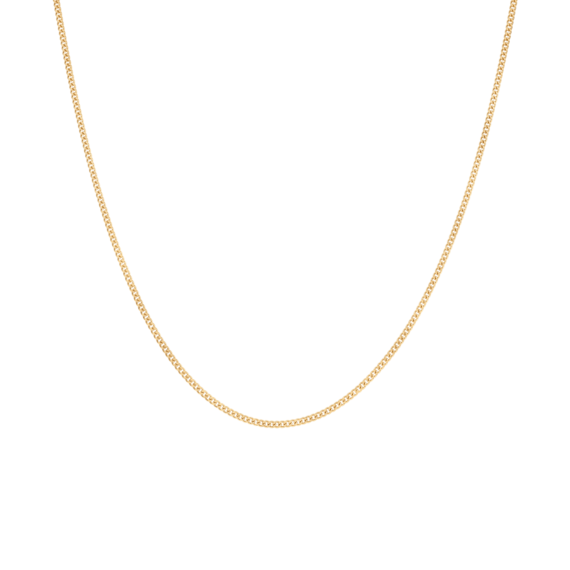 Pansarlänk 45cm 18K guld