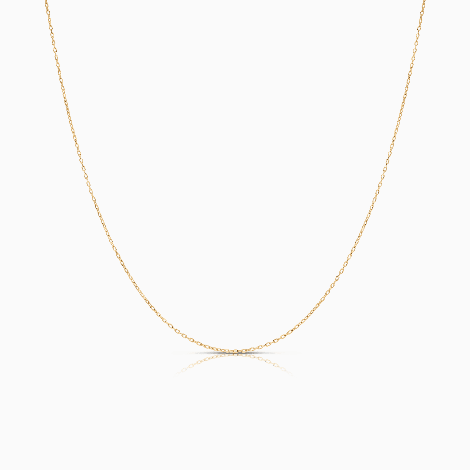 Cable chain 45cm 18K gold
