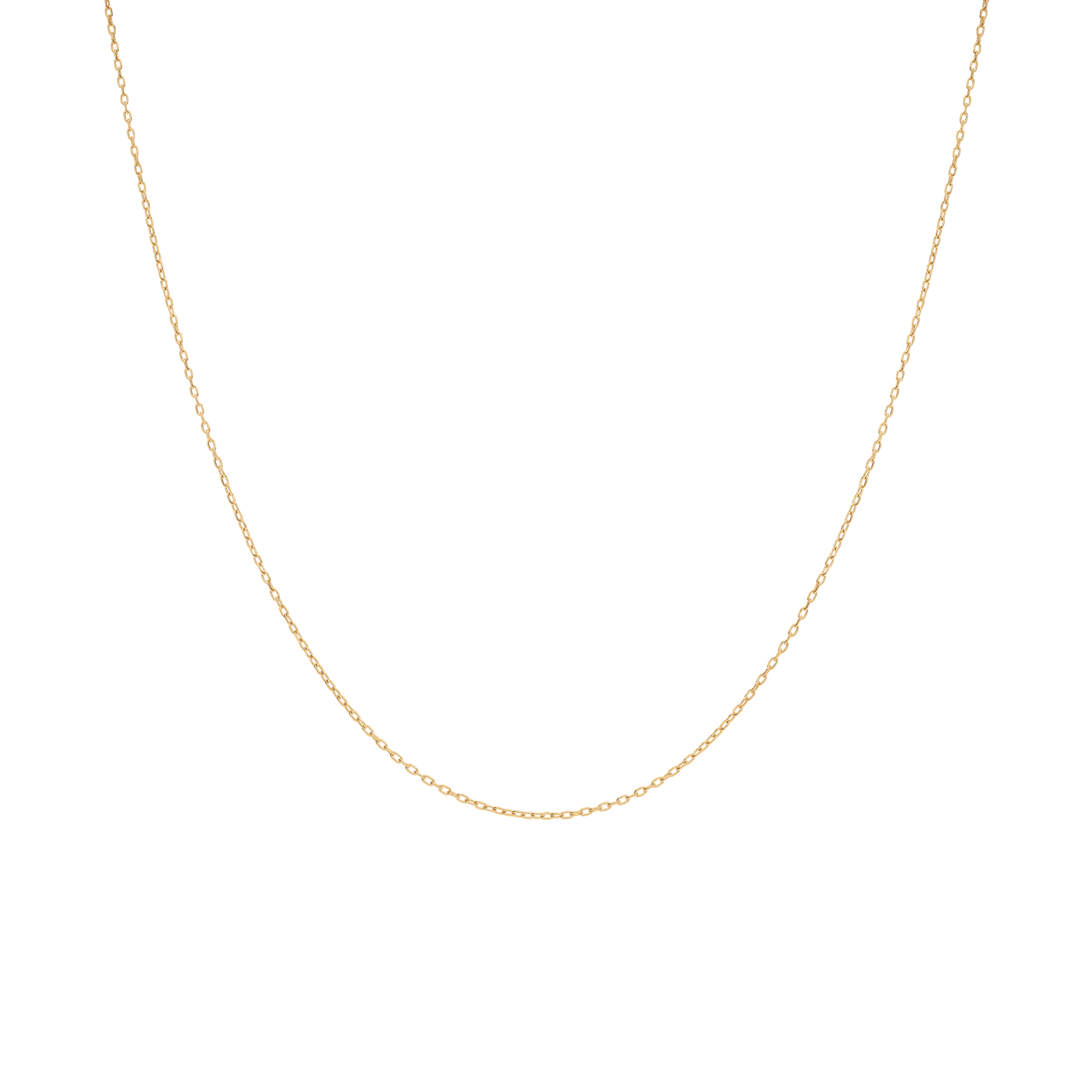 Cable chain 45cm 18K gold