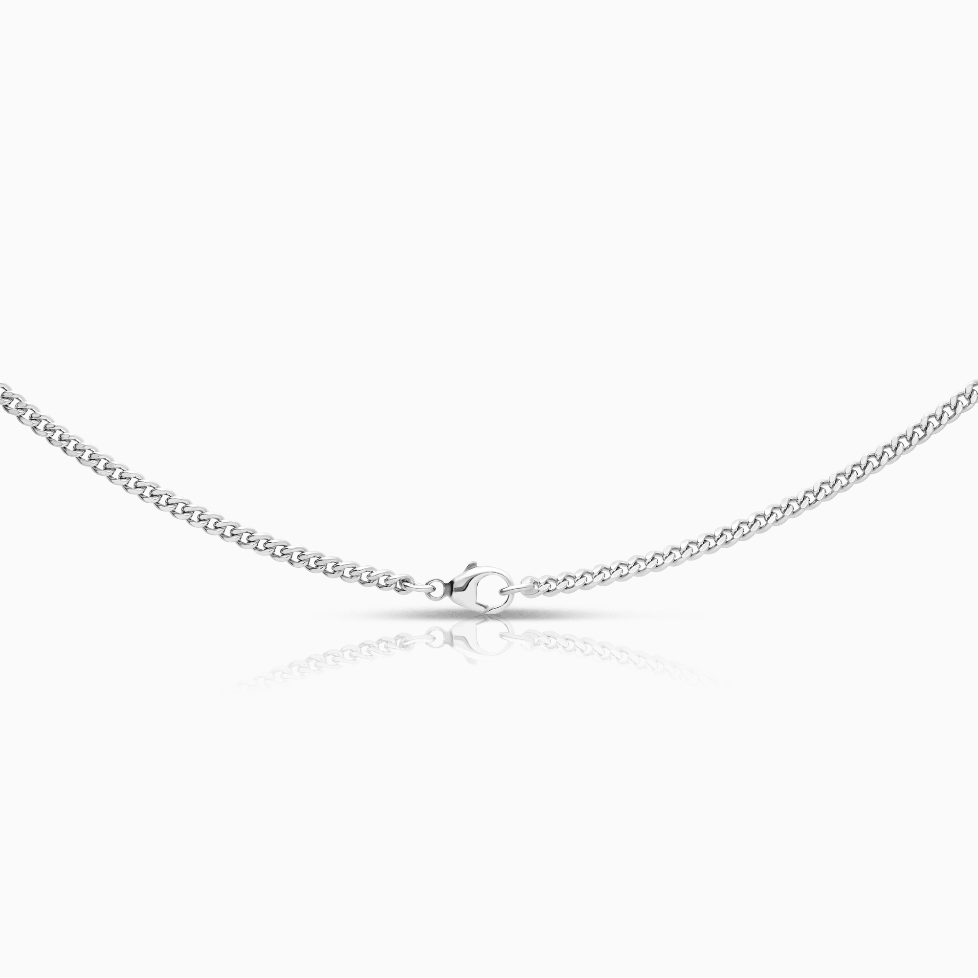 Curb chain 18.96g 18K white gold