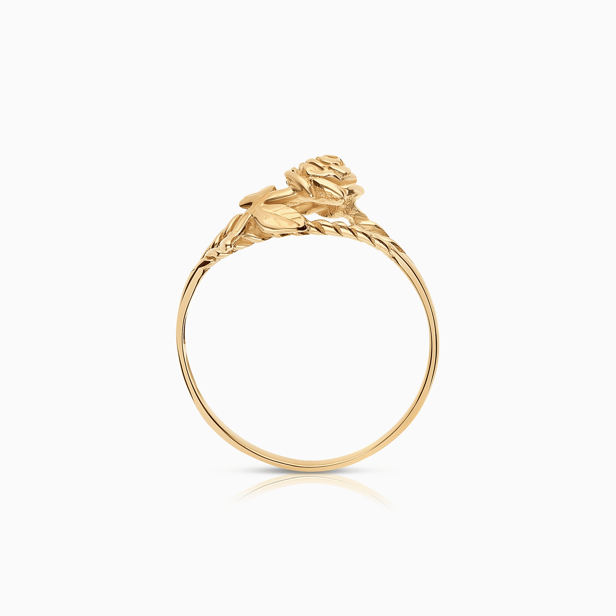 Guldring ros 2,11g 18K guld