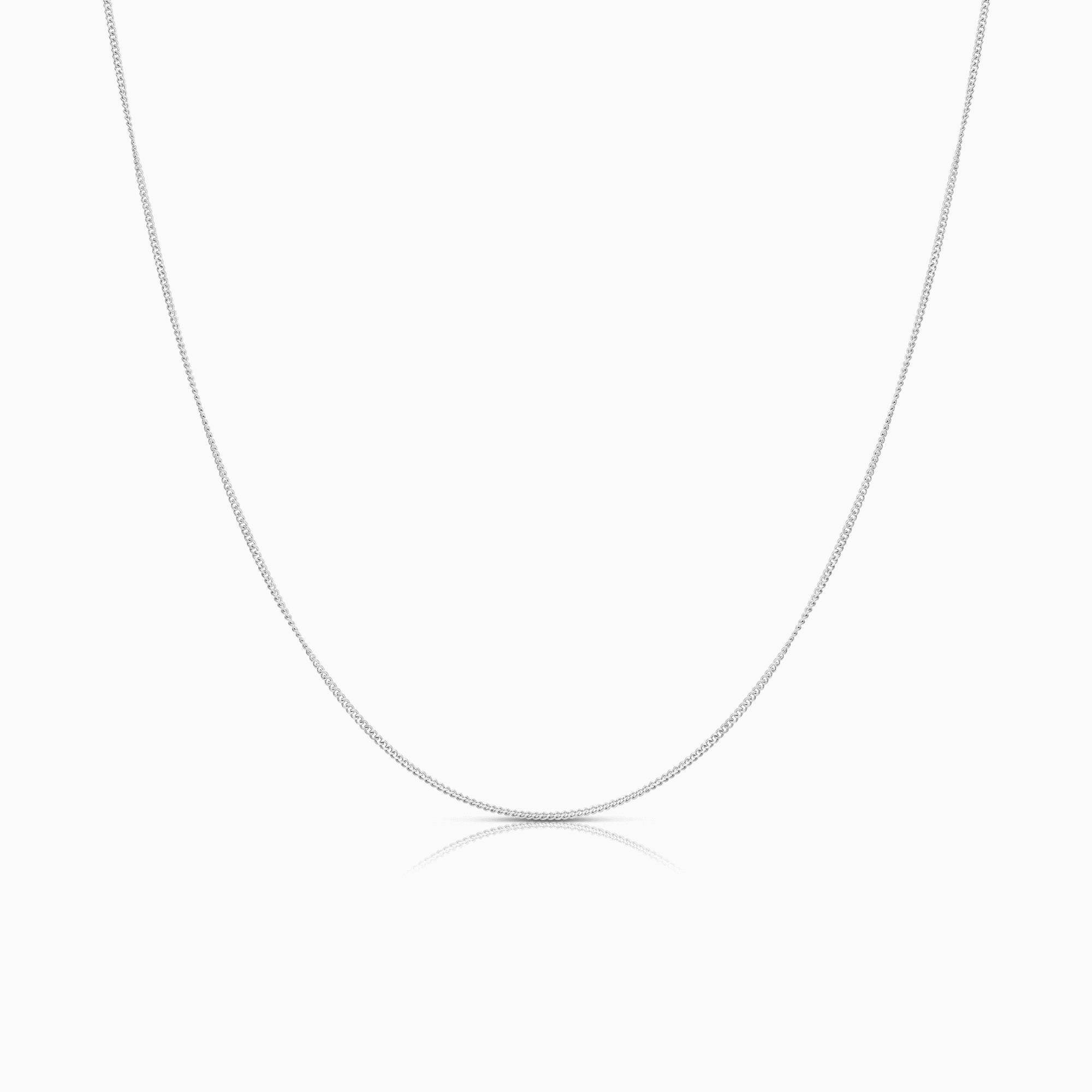 Pansarlänk 41cm 18K vitguld