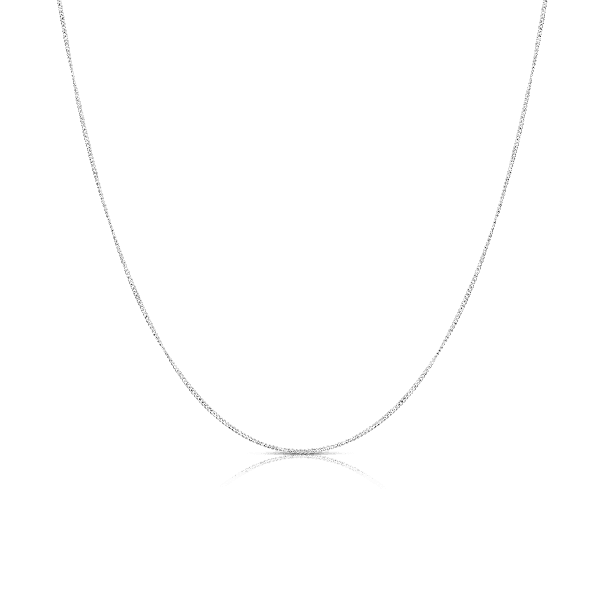 Pansarlänk 41cm 18K vitguld