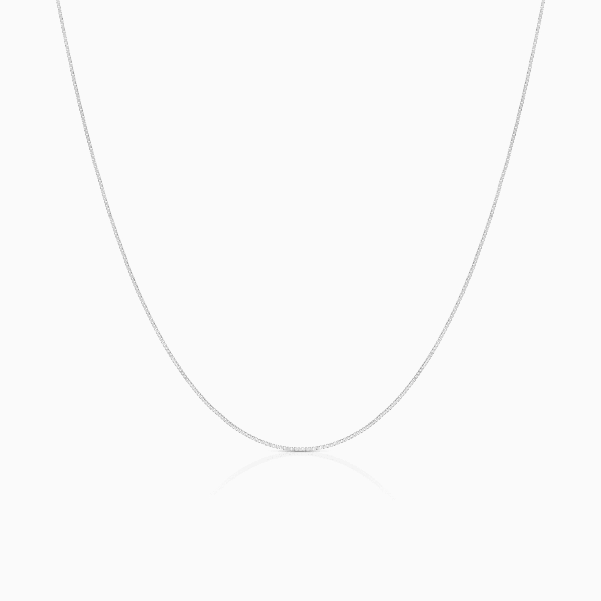 Venezialänk 42cm 18K vitguld