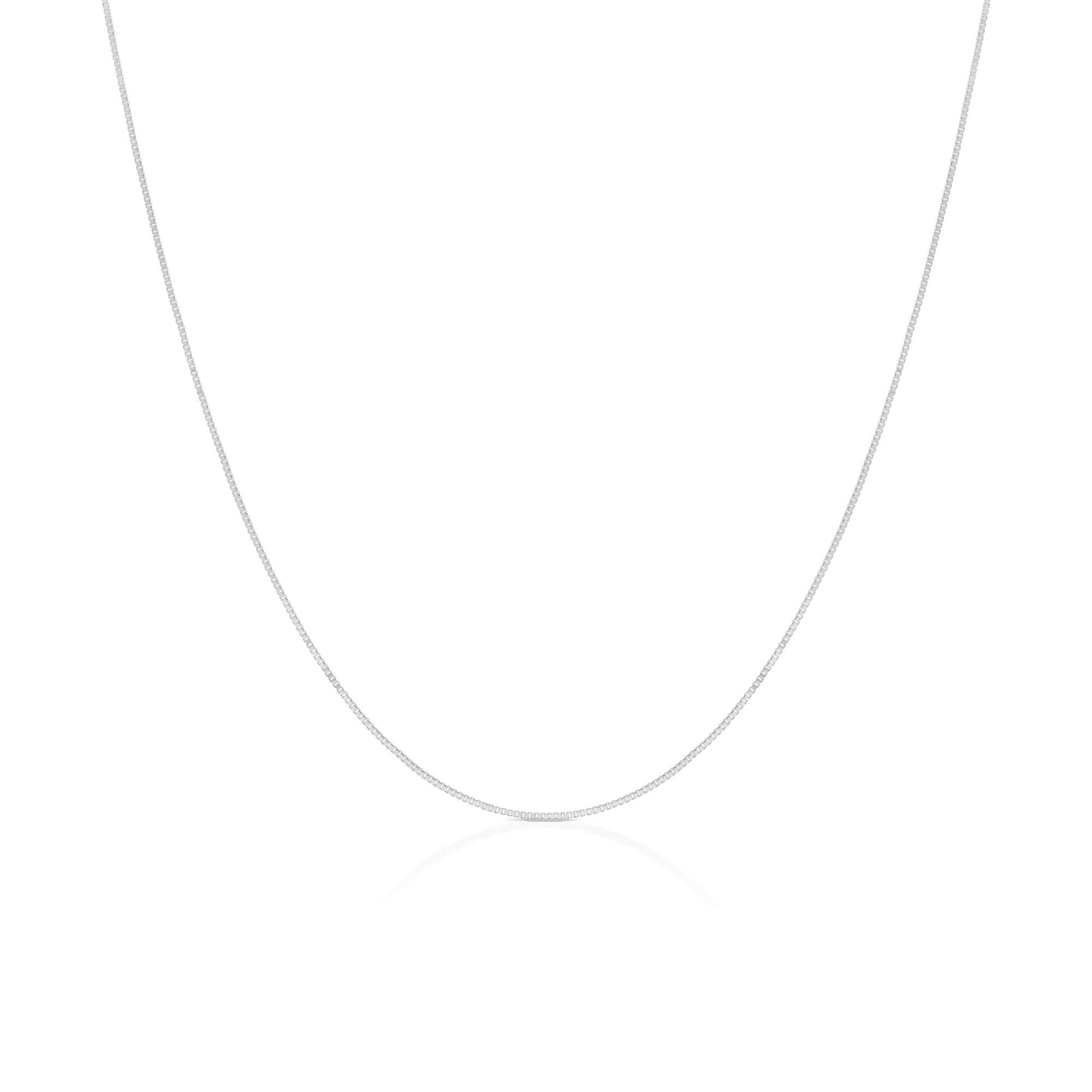 Venezialänk 42cm 18K vitguld