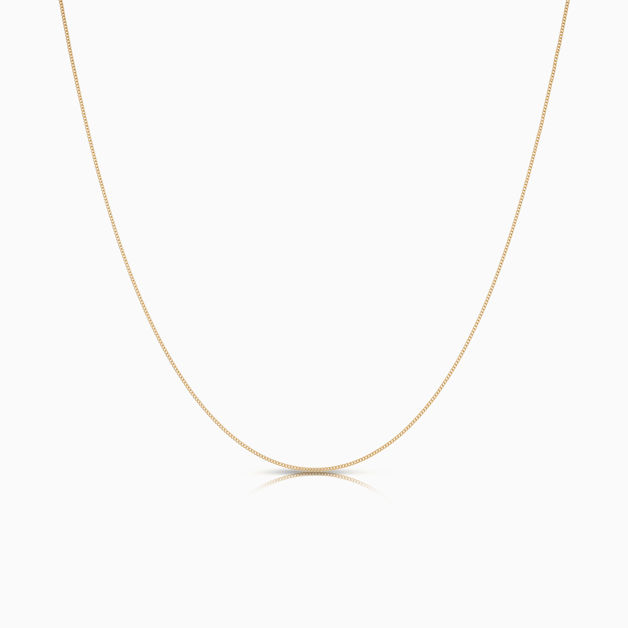 Curb chain 37.5cm 18K gold