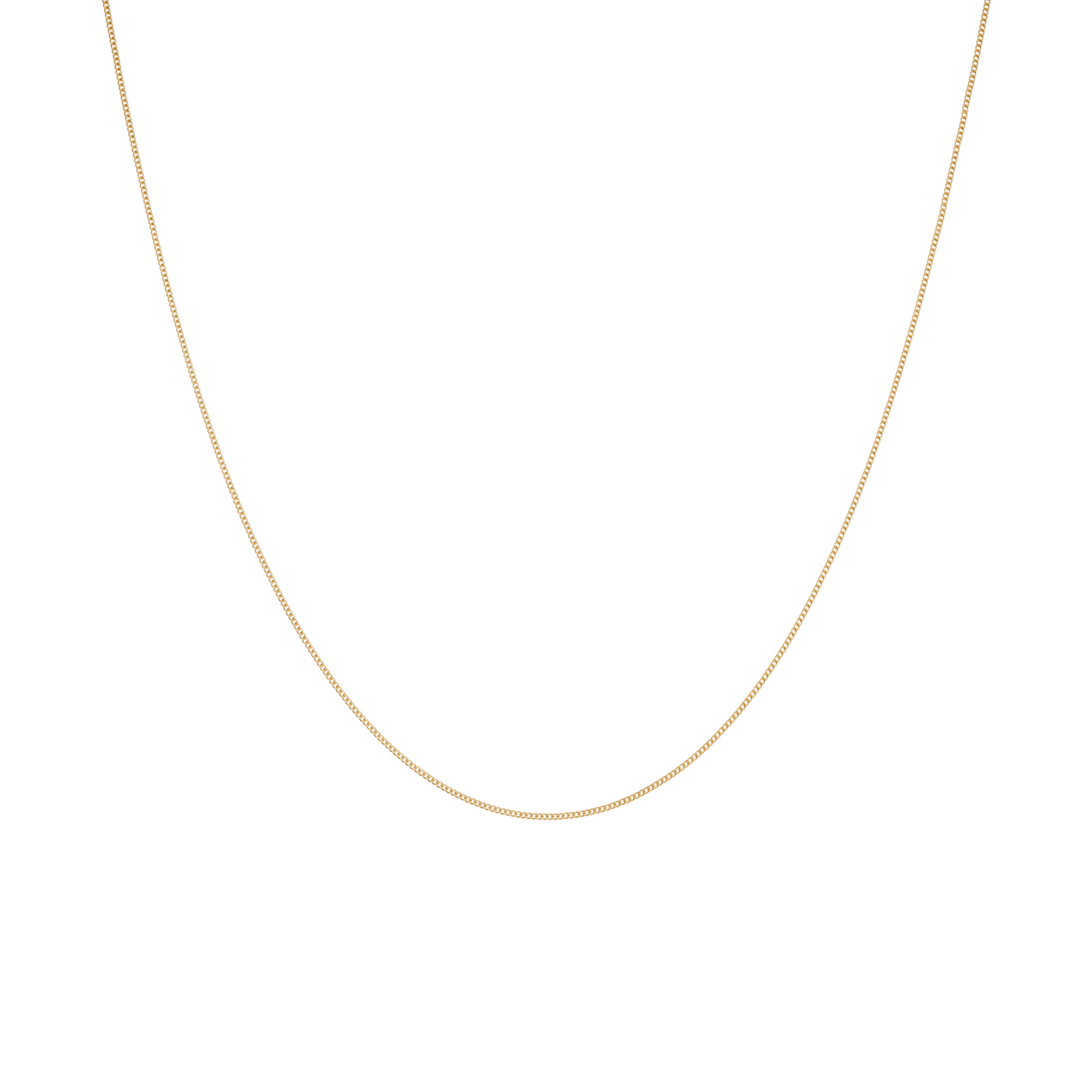Curb chain 37.5cm 18K gold
