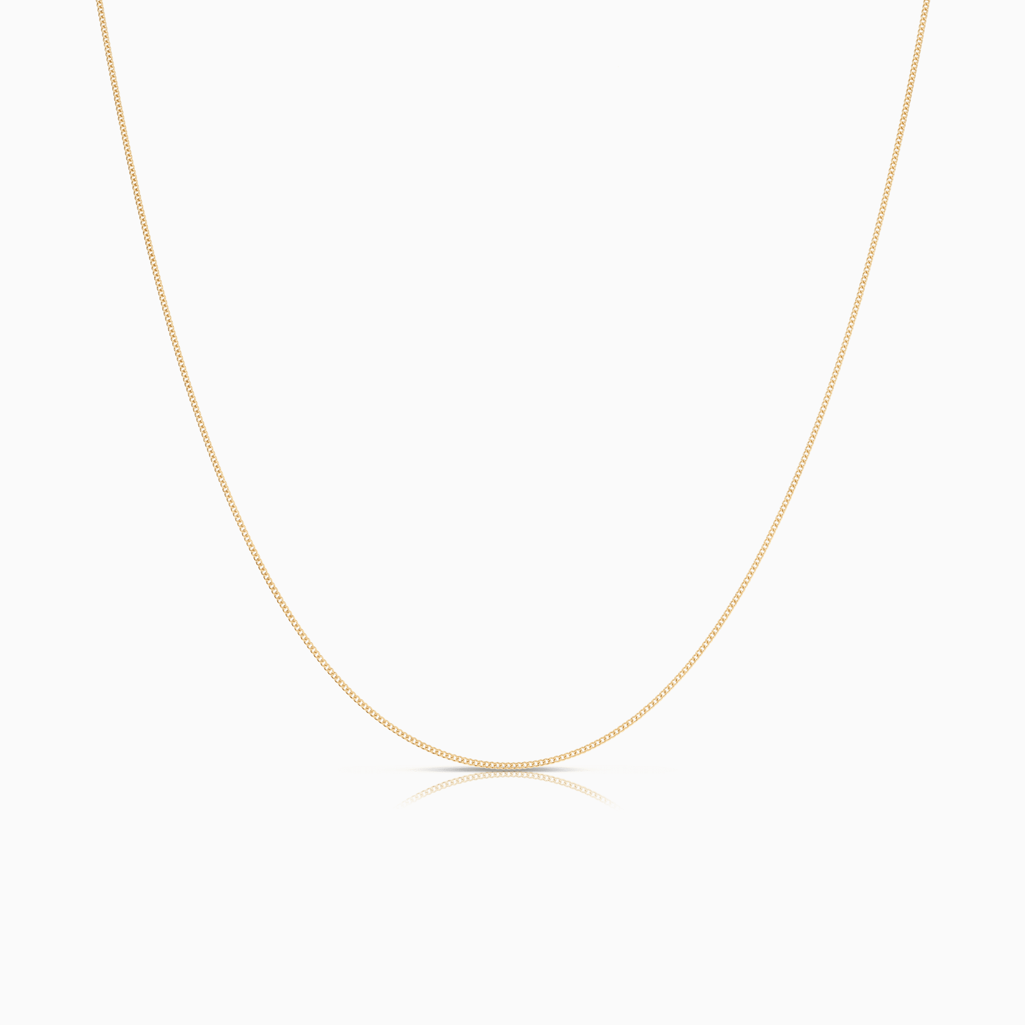 Curb chain 45cm 18K gold