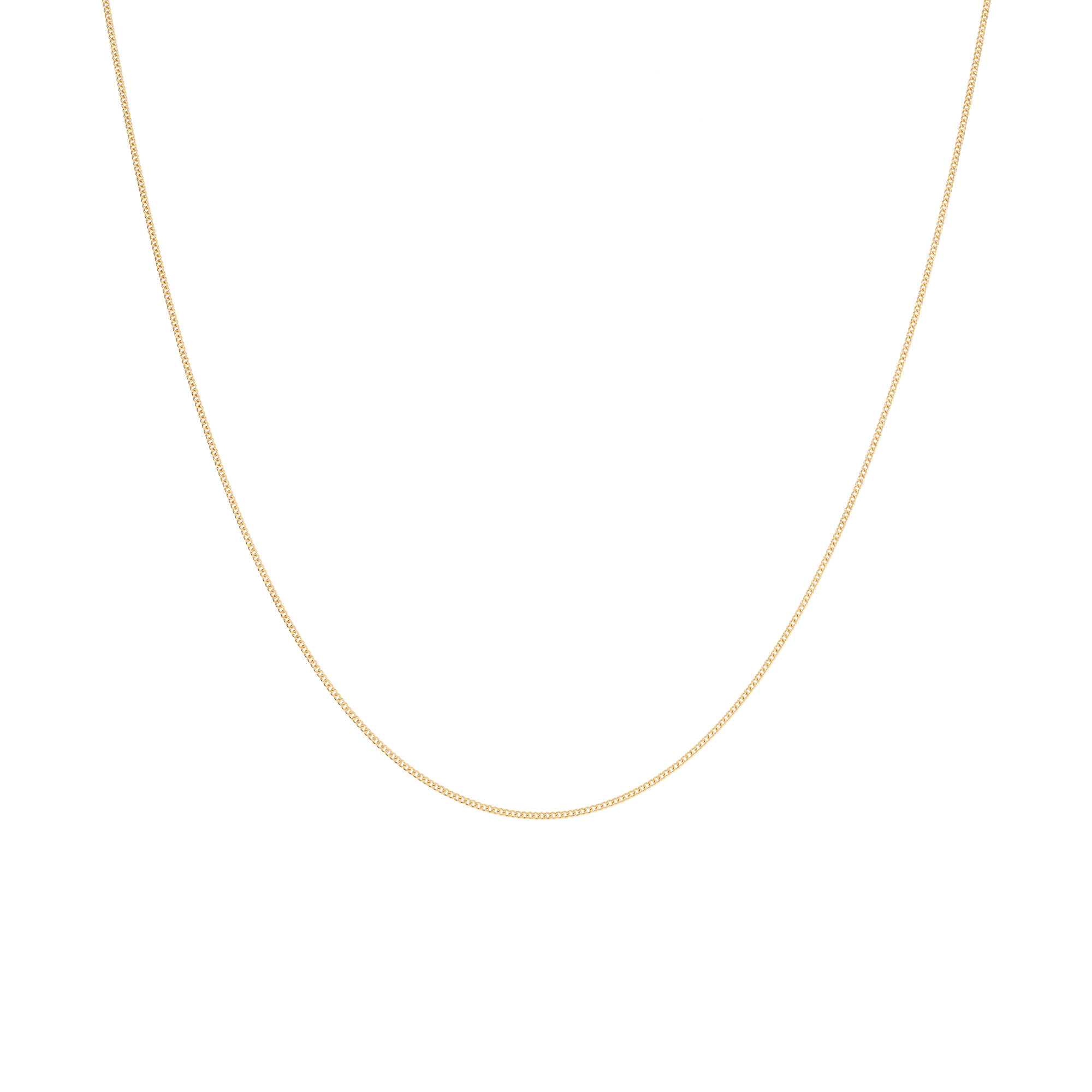 Curb chain 45cm 18K gold
