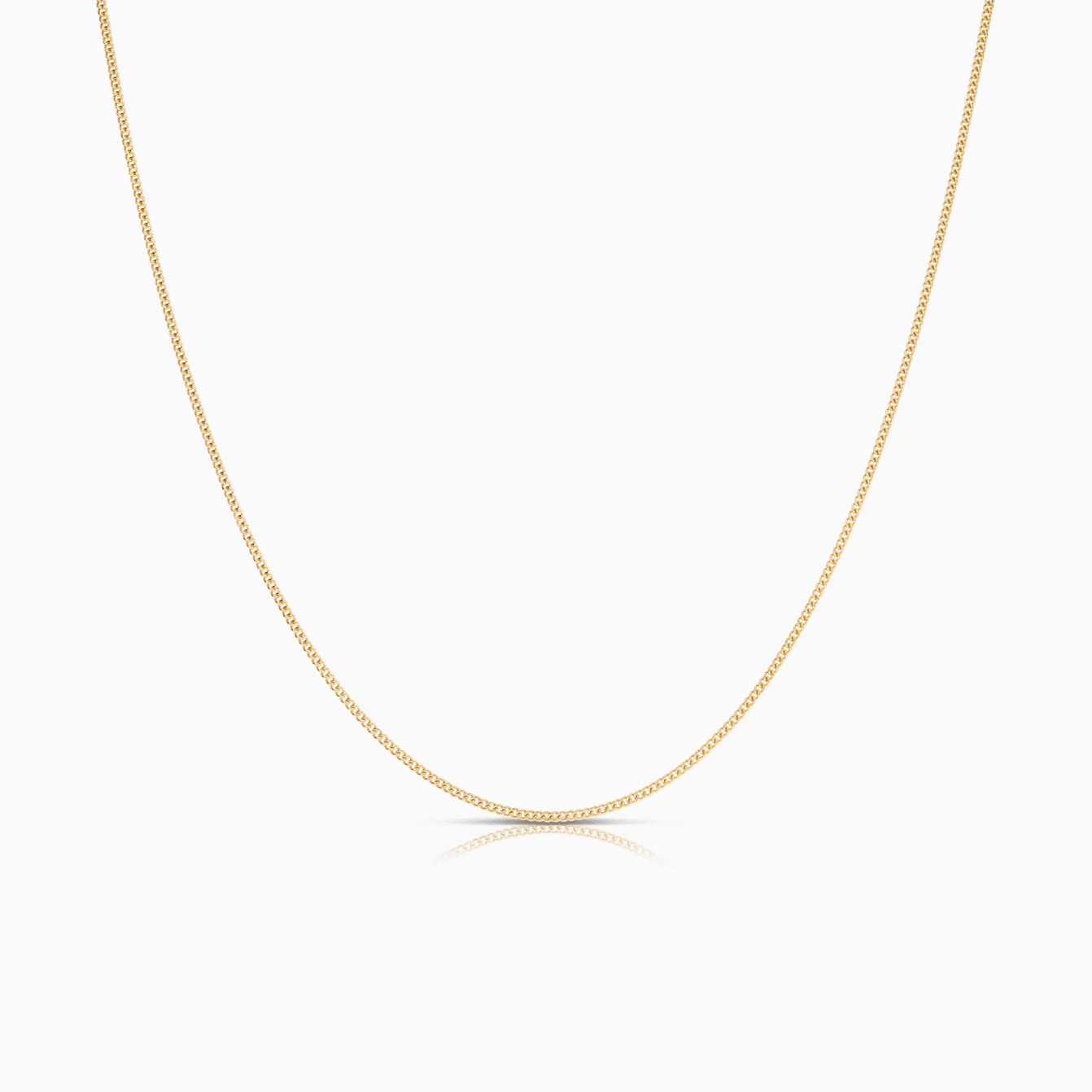 Curb chain 39cm 18K gold