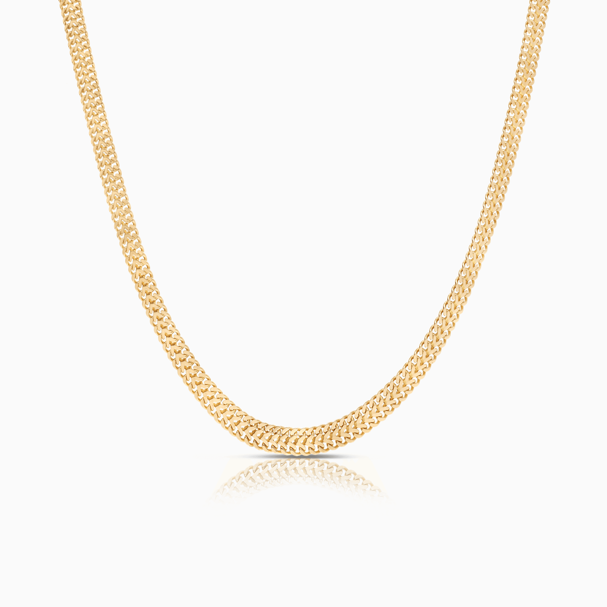 Herringbone necklace 21.98g 18K gold