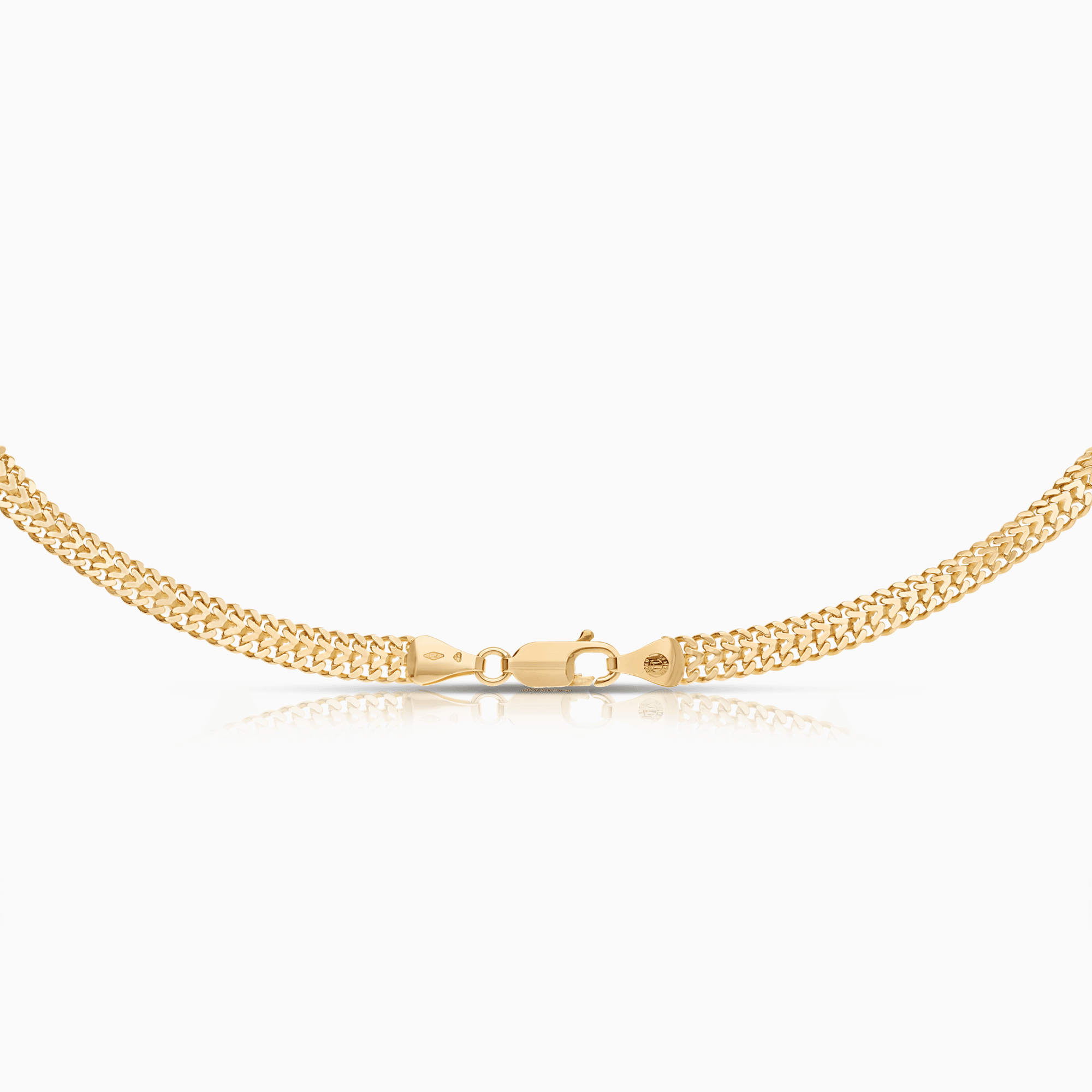 Herringbone necklace 21.98g 18K gold