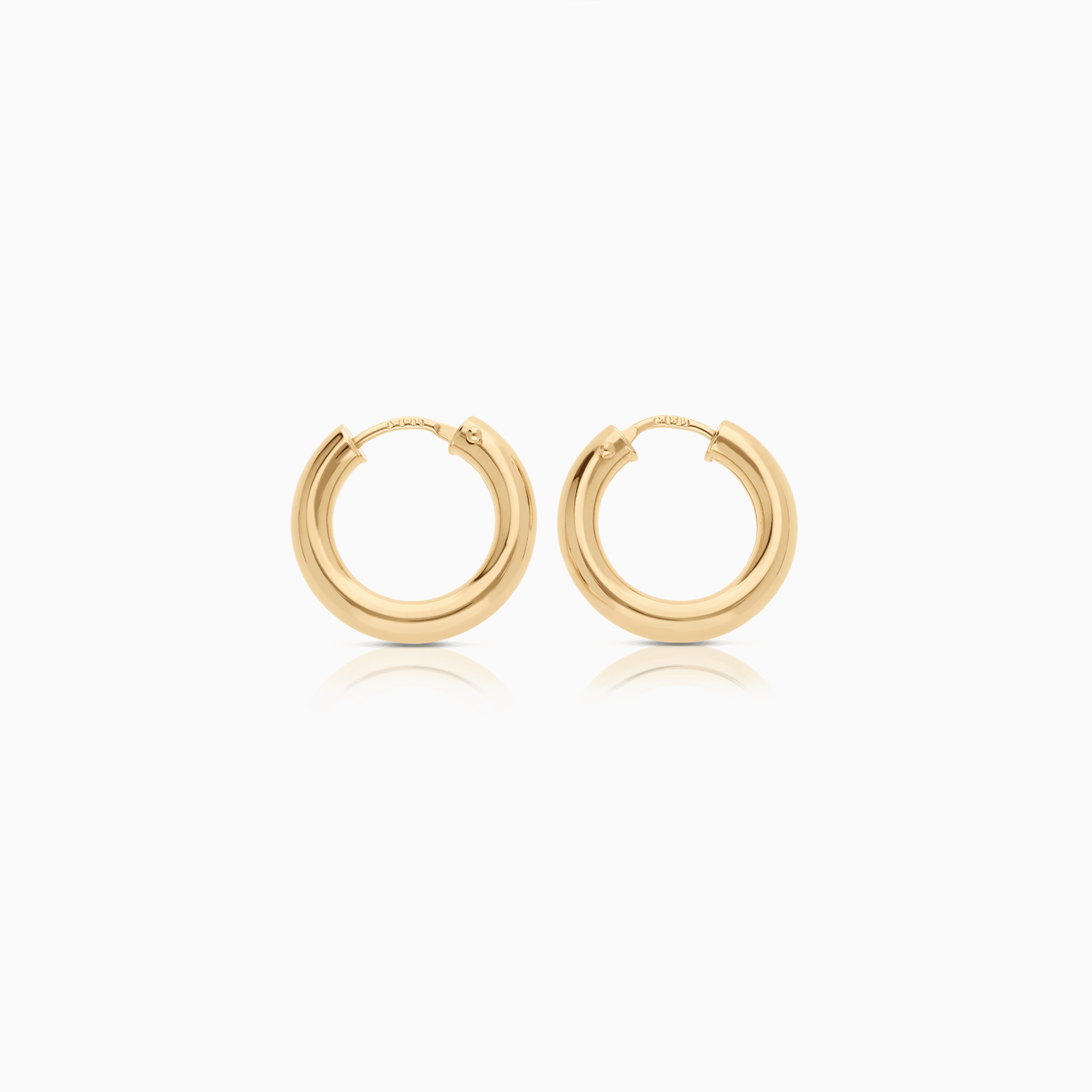 Gold hoop earrings 1.98g 18K gold