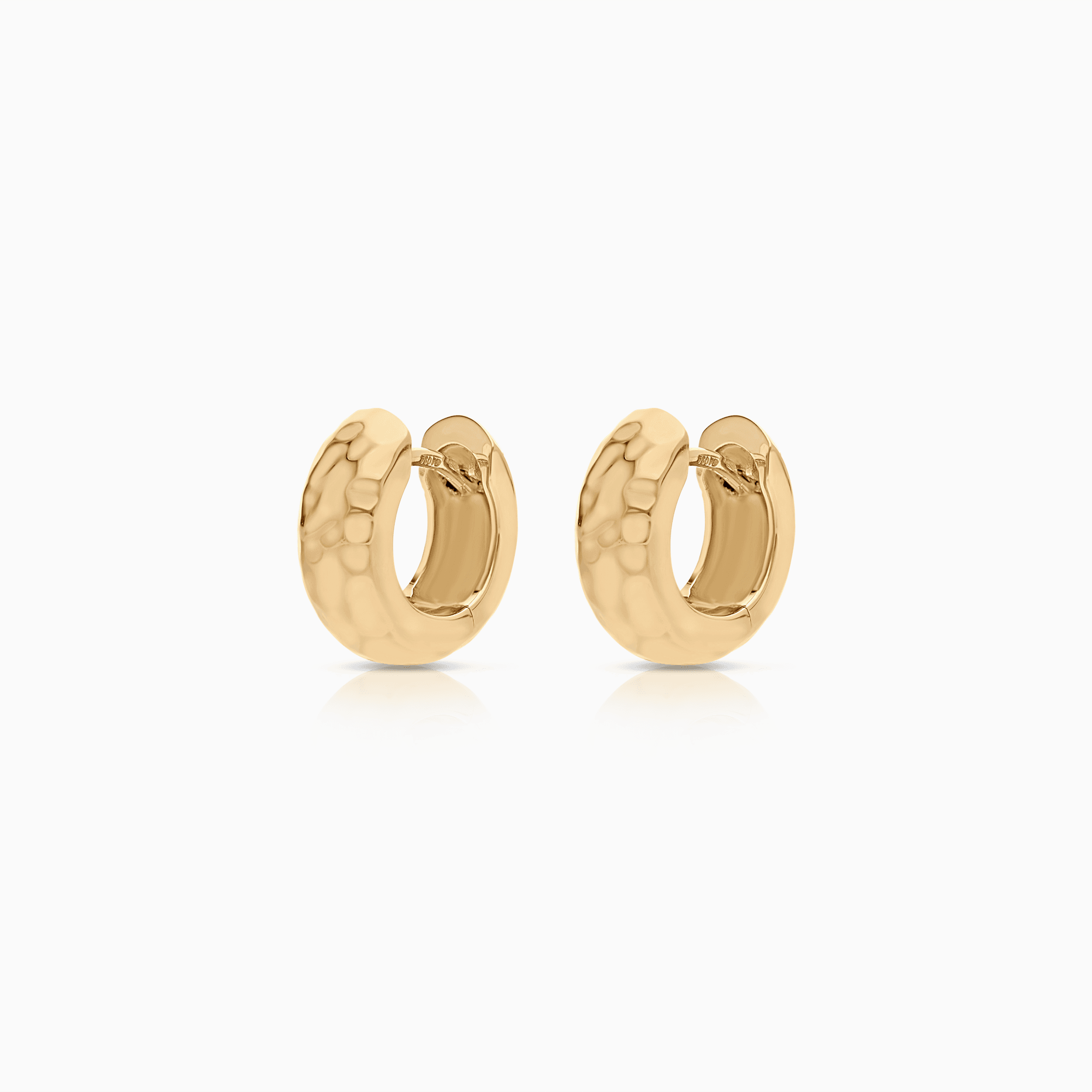 Gold hoop earrings 6.86g 18K gold