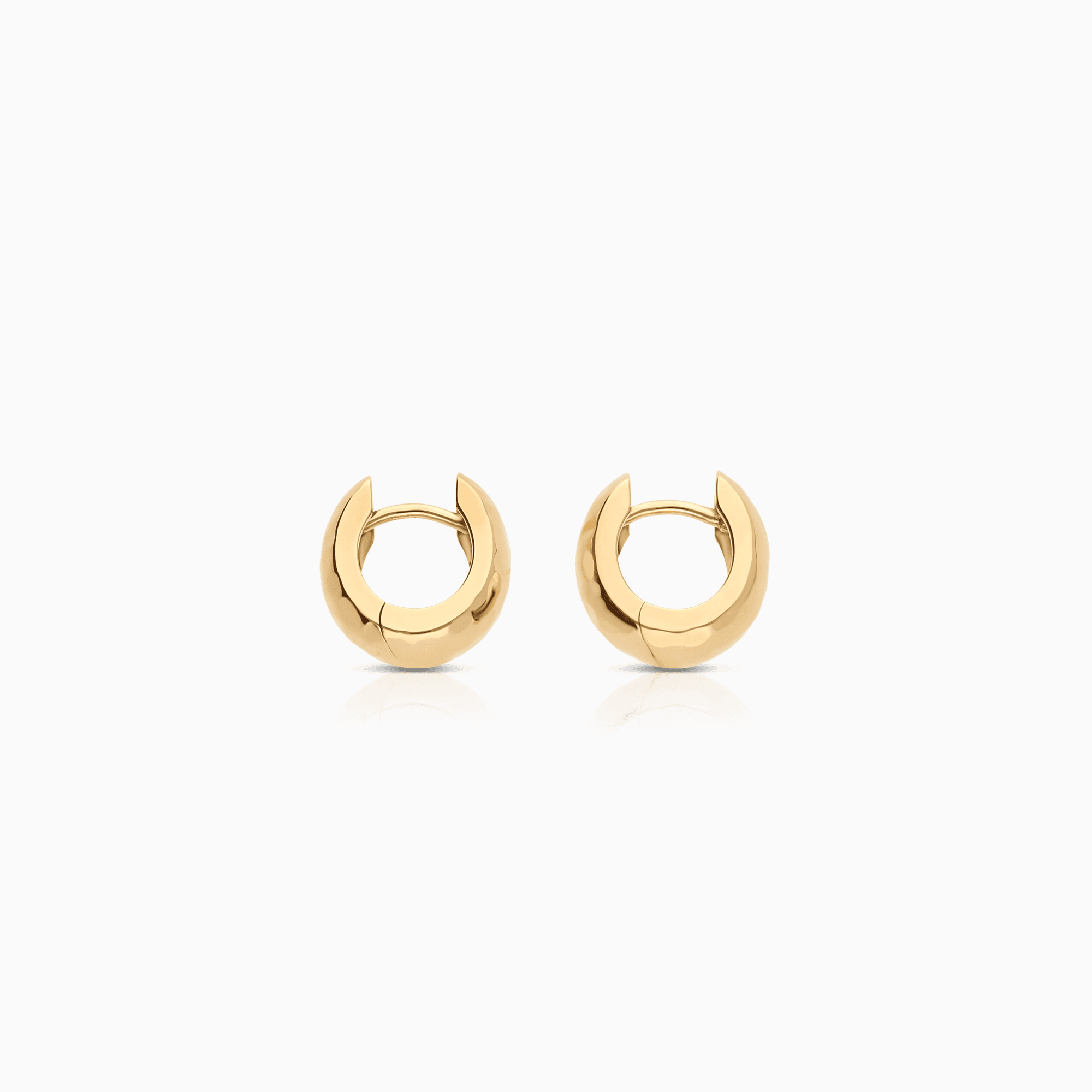 Gold hoop earrings 6.86g 18K gold