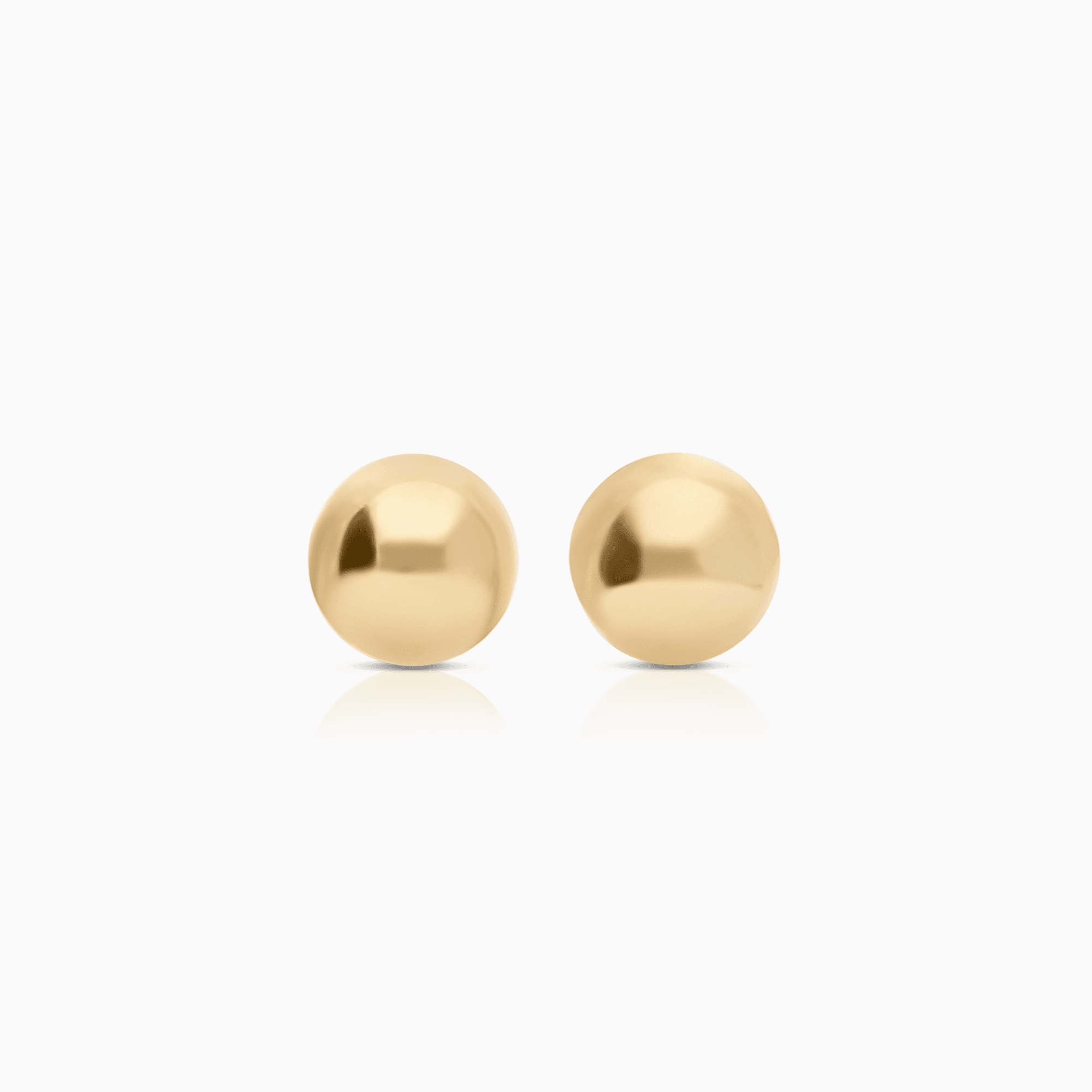 Gold earrings balls 0.45g 18K gold